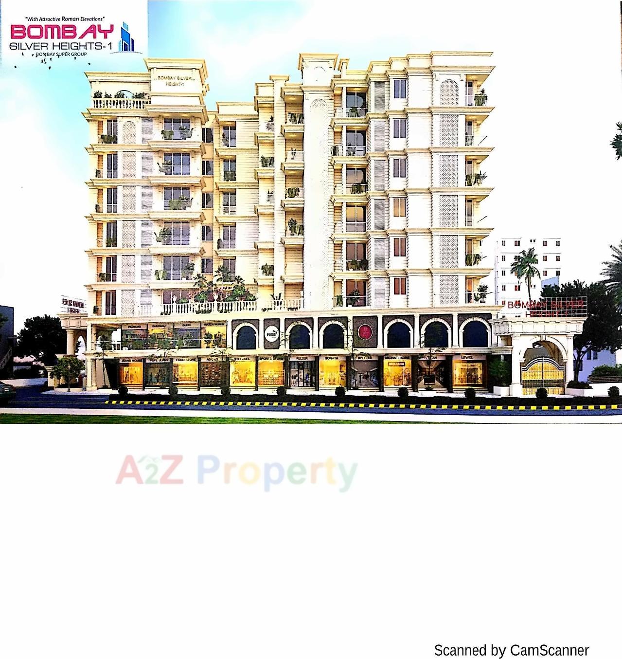 3D Elevation of real estate project Bombay Silver Heights located at Rajkot, Rajkot, Gujarat
