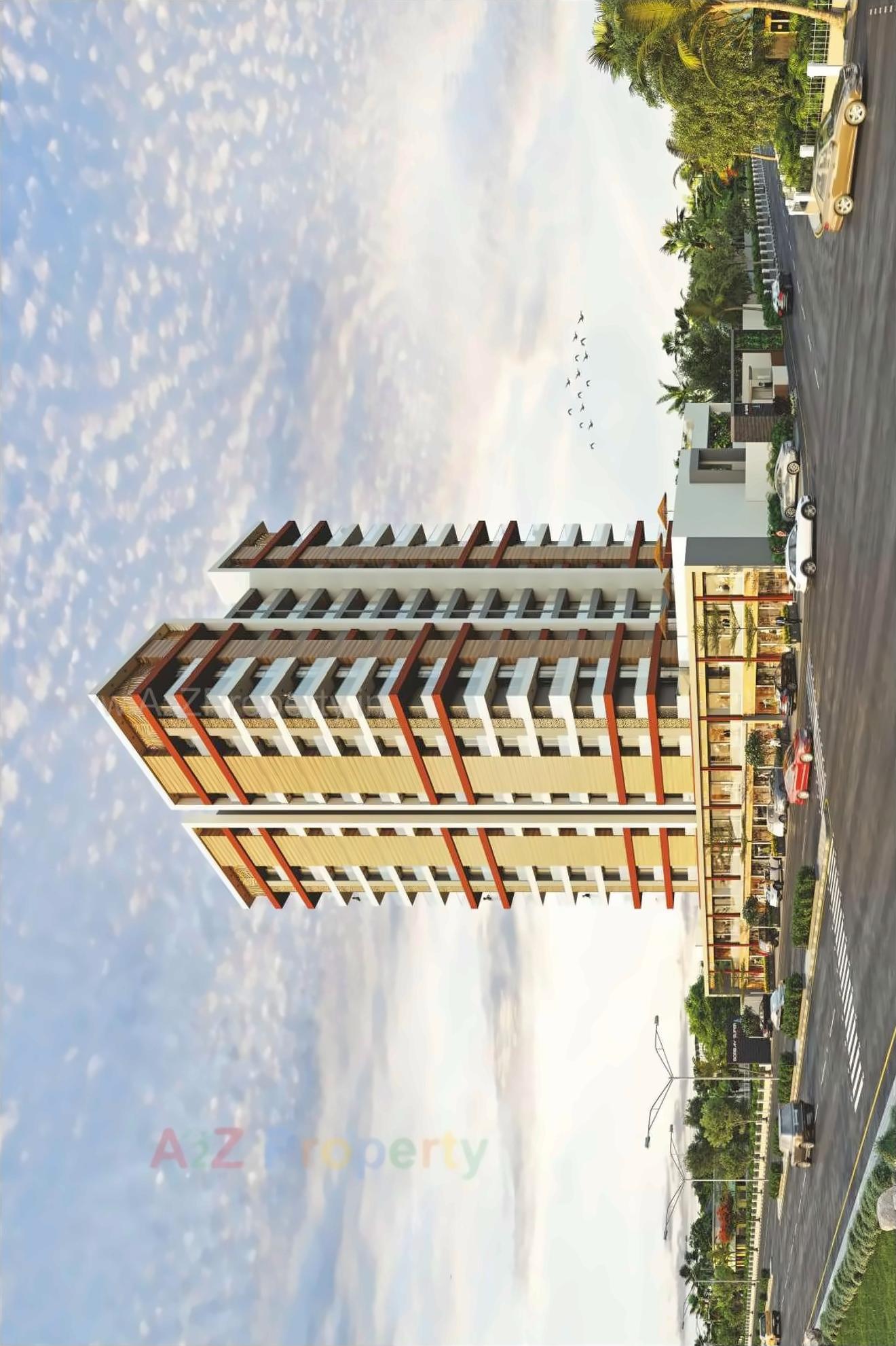 3D Elevation of real estate project Bombay Super Height located at Rajkot, Rajkot, Gujarat
