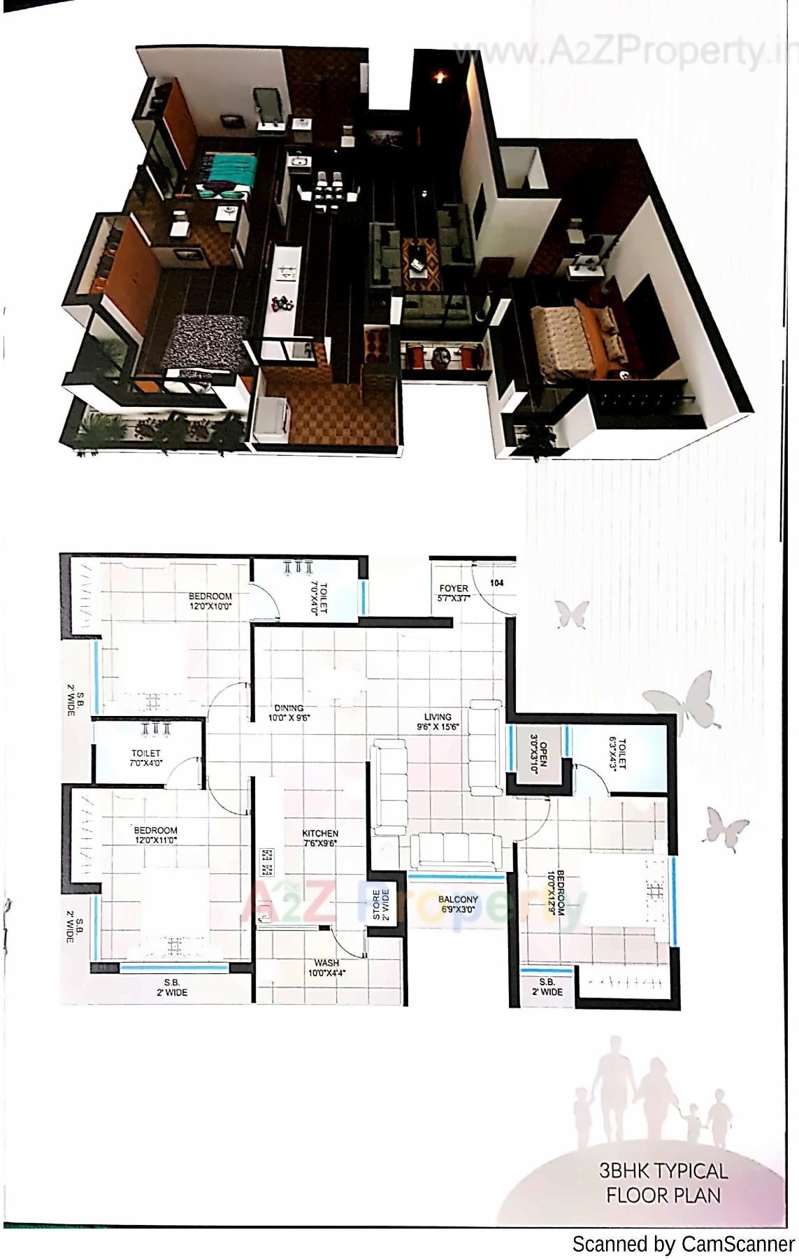 Layout of real estate project Bombay Super Height located at Rajkot, Rajkot, Gujarat