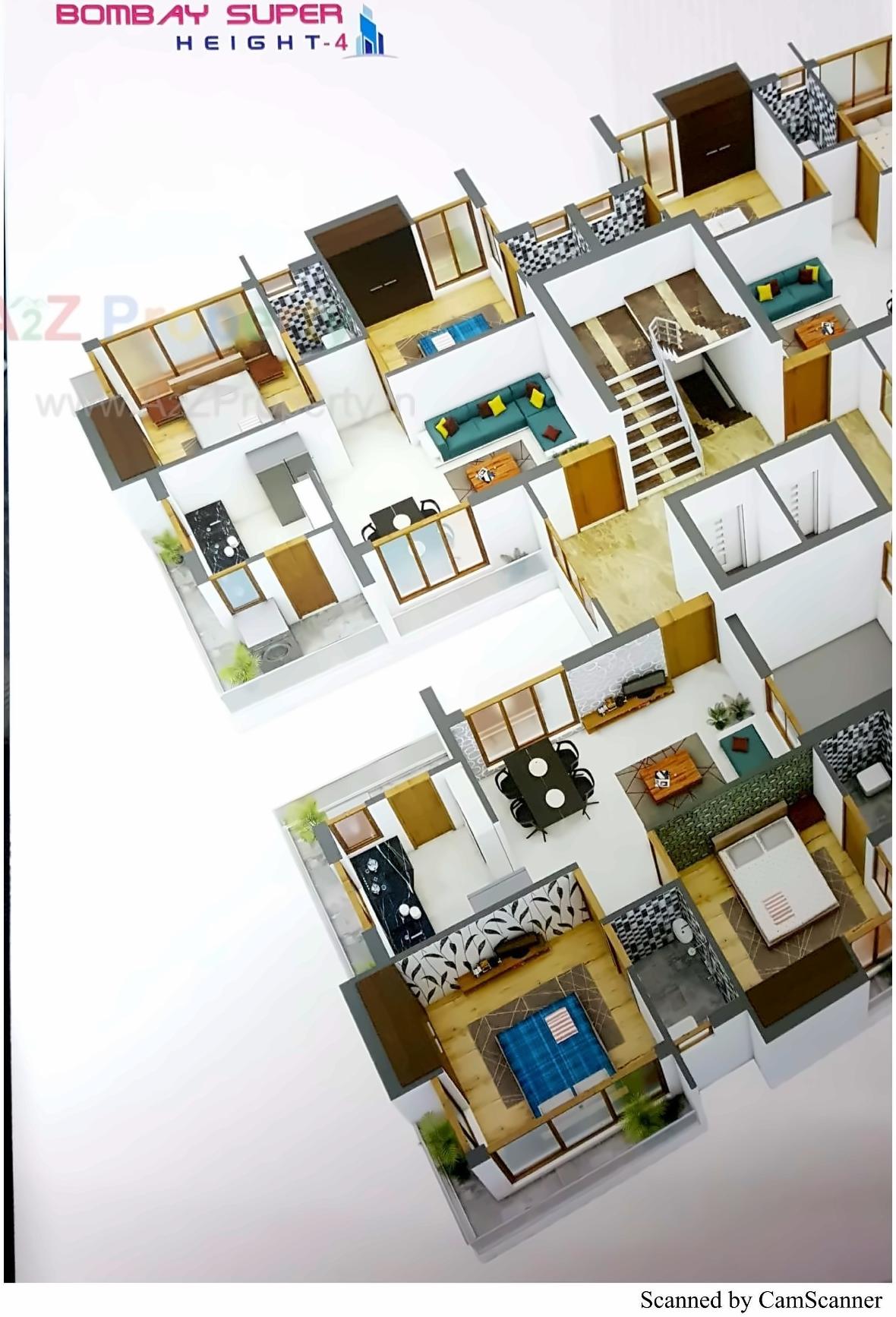 Layout of real estate project Bombay Super Height located at Rajkot, Rajkot, Gujarat