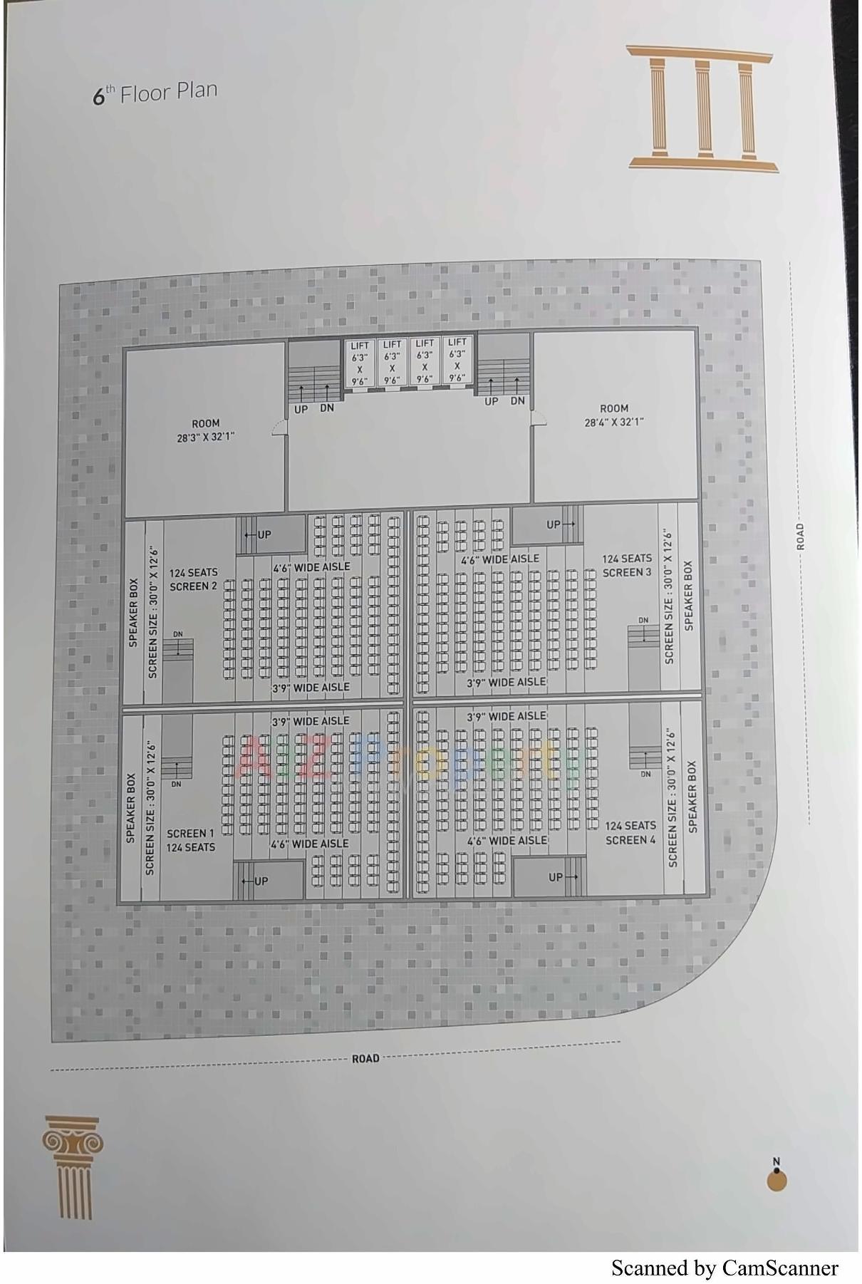 Layout of real estate project Bombay Super Heights located at Rajkot, Rajkot, Gujarat