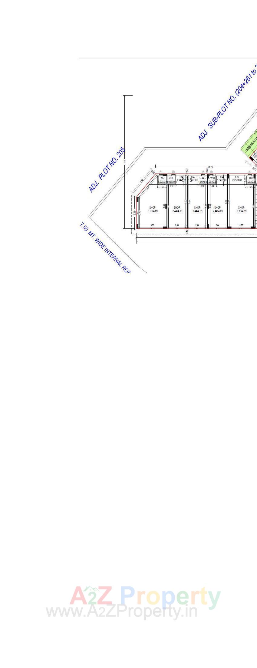 Layout of real estate project Business Centre located at Rajkot, Rajkot, Gujarat