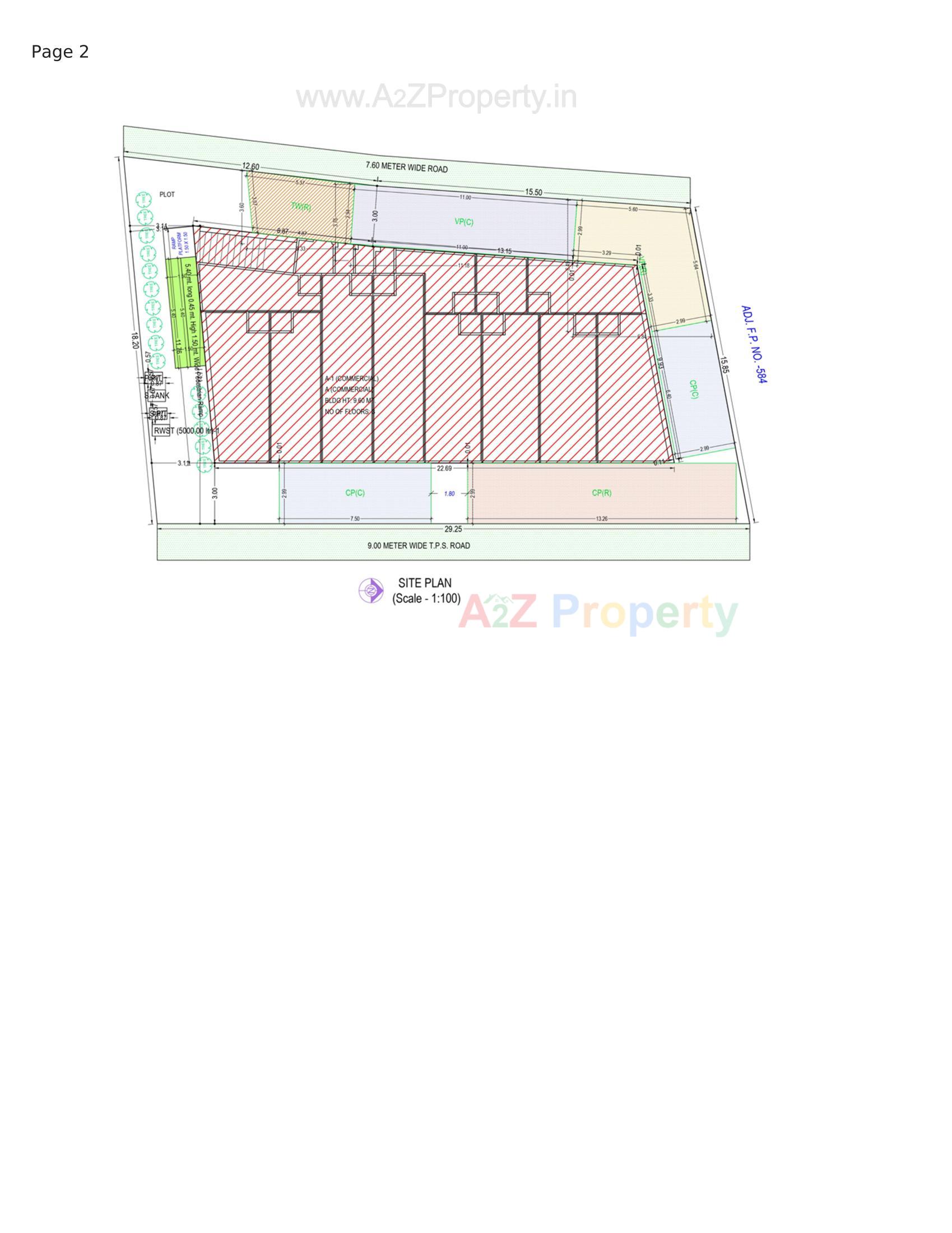 Layout of real estate project Business Corner located at Rajkot, Rajkot, Gujarat
