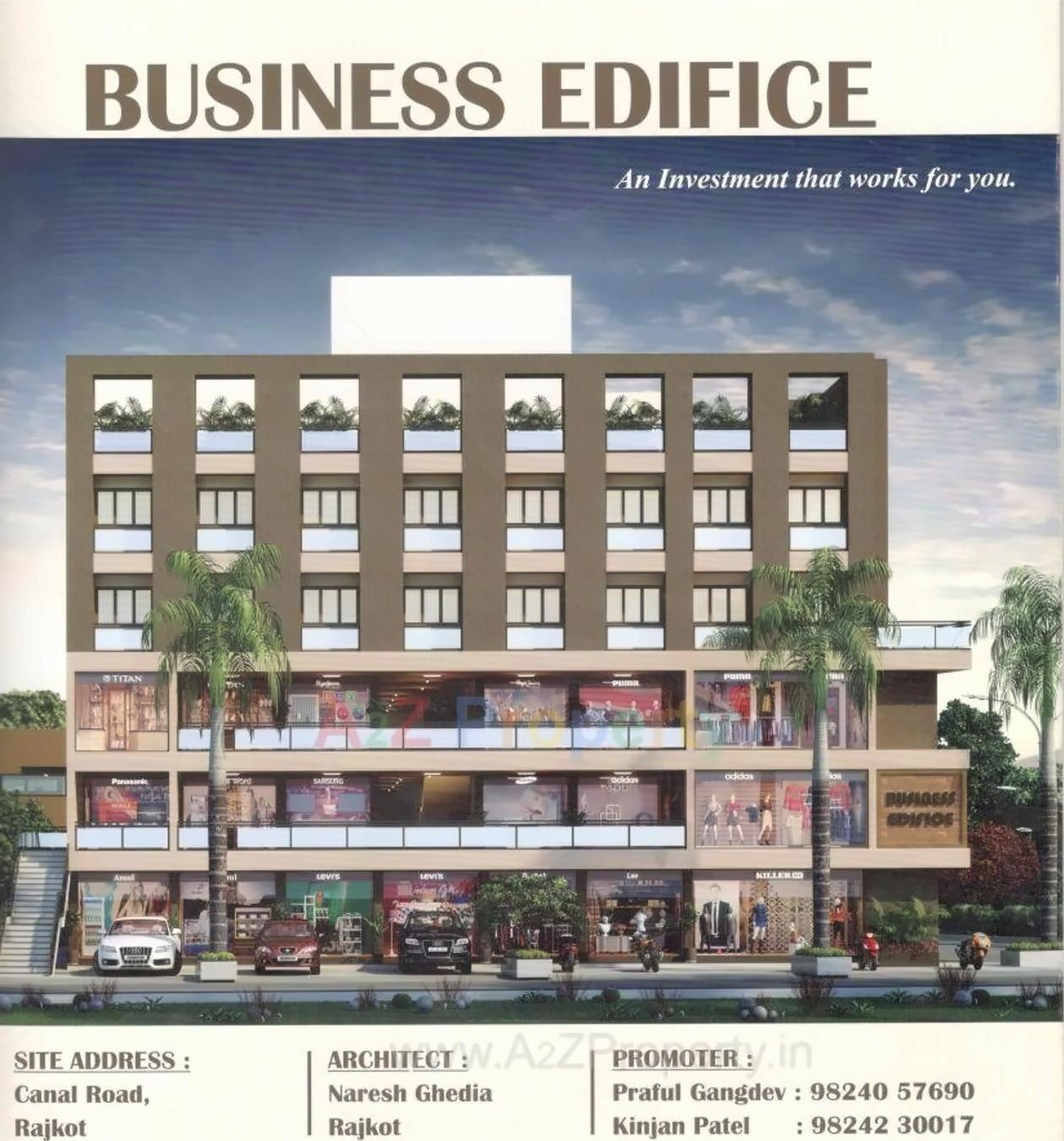 3D Elevation of real estate project Business Edifice located at Rajkot, Rajkot, Gujarat