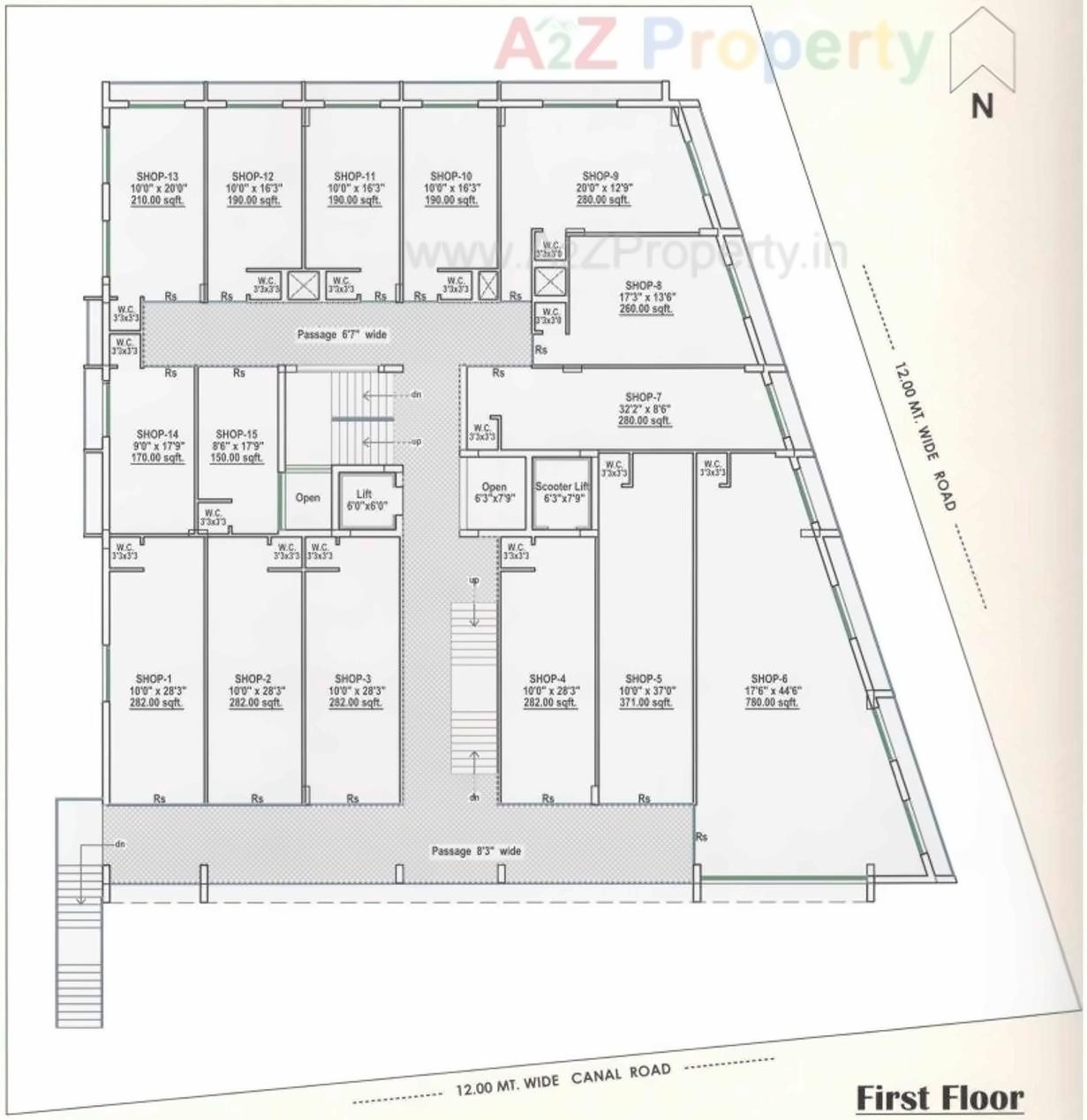 Layout of real estate project Business Edifice located at Rajkot, Rajkot, Gujarat