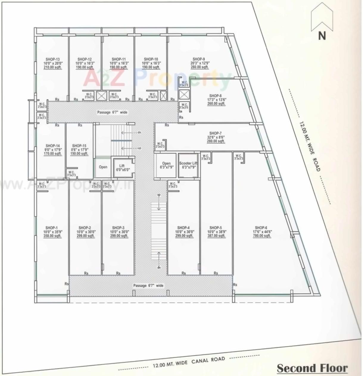 Layout of real estate project Business Edifice located at Rajkot, Rajkot, Gujarat