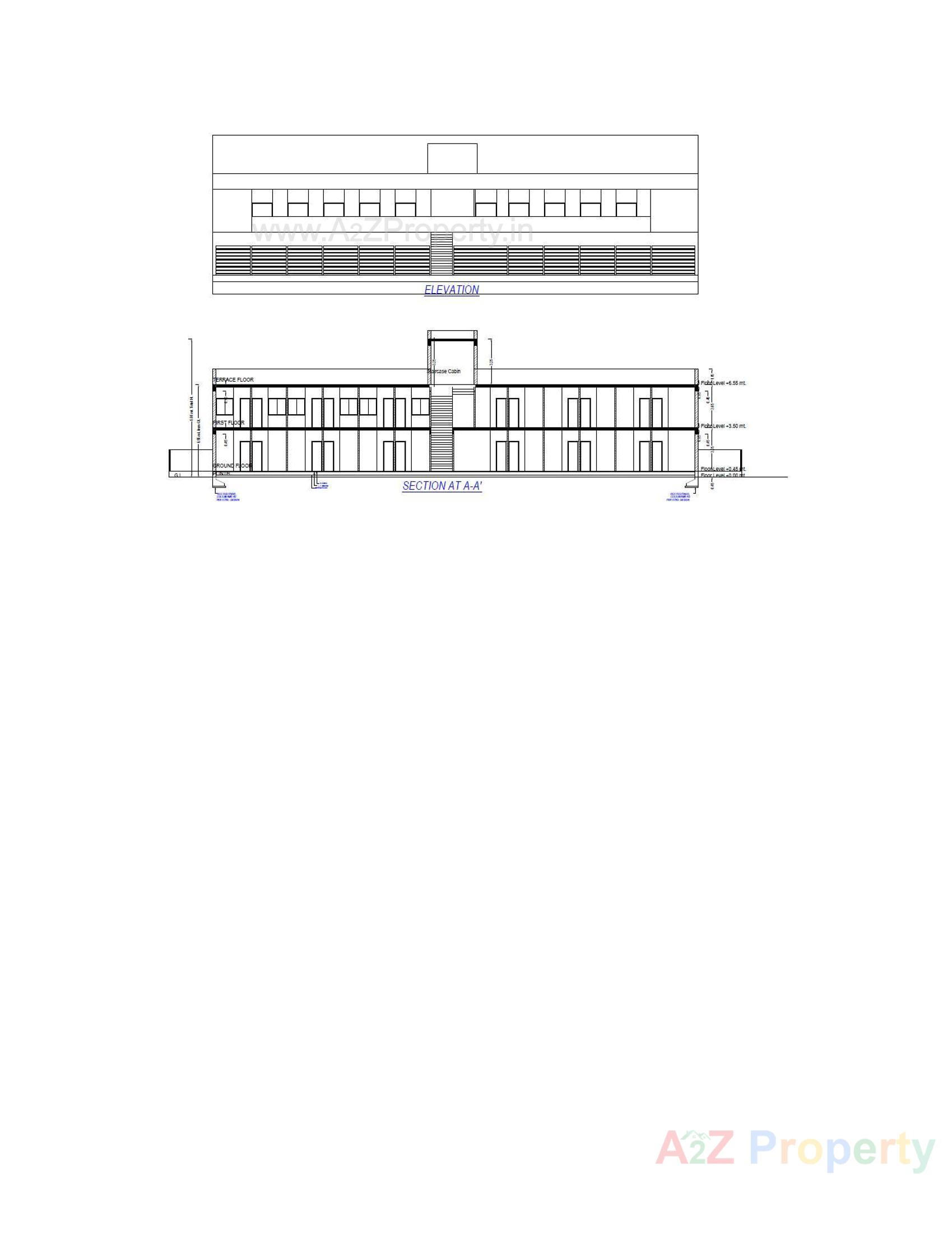 Layout of real estate project Business Market located at Raiya, Rajkot, Gujarat