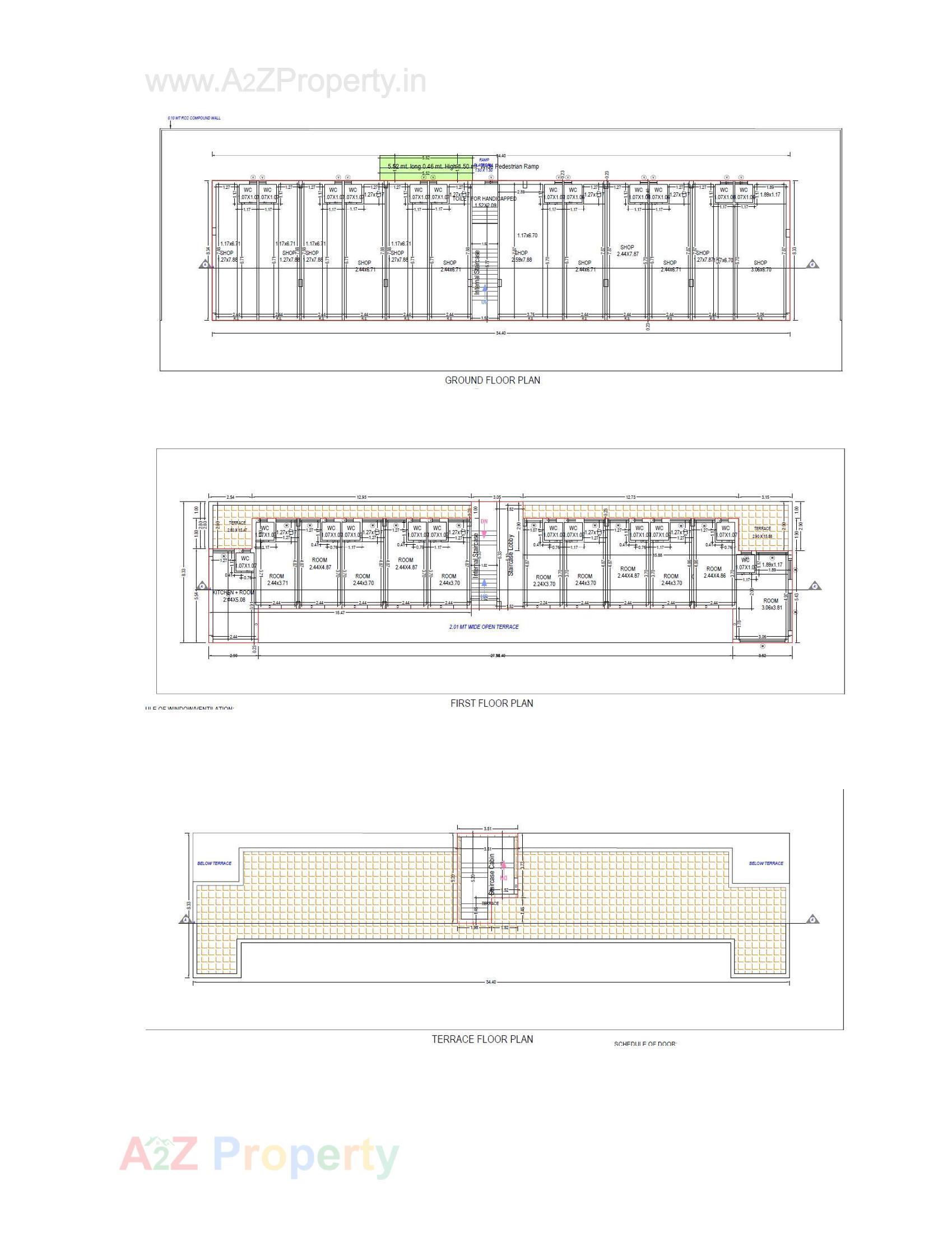 Layout of real estate project Business Market located at Raiya, Rajkot, Gujarat