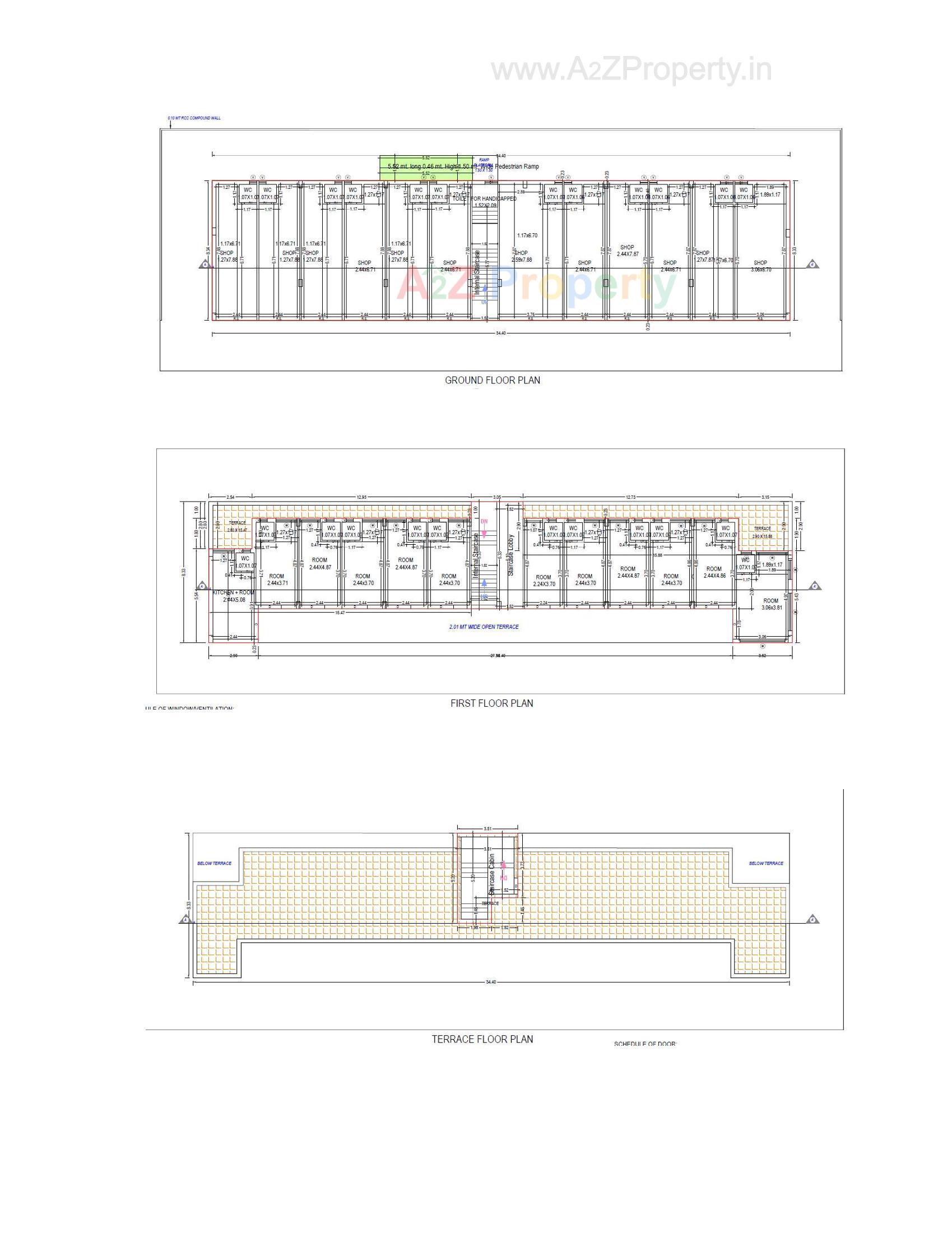 Layout of real estate project Business Market located at Raiya, Rajkot, Gujarat