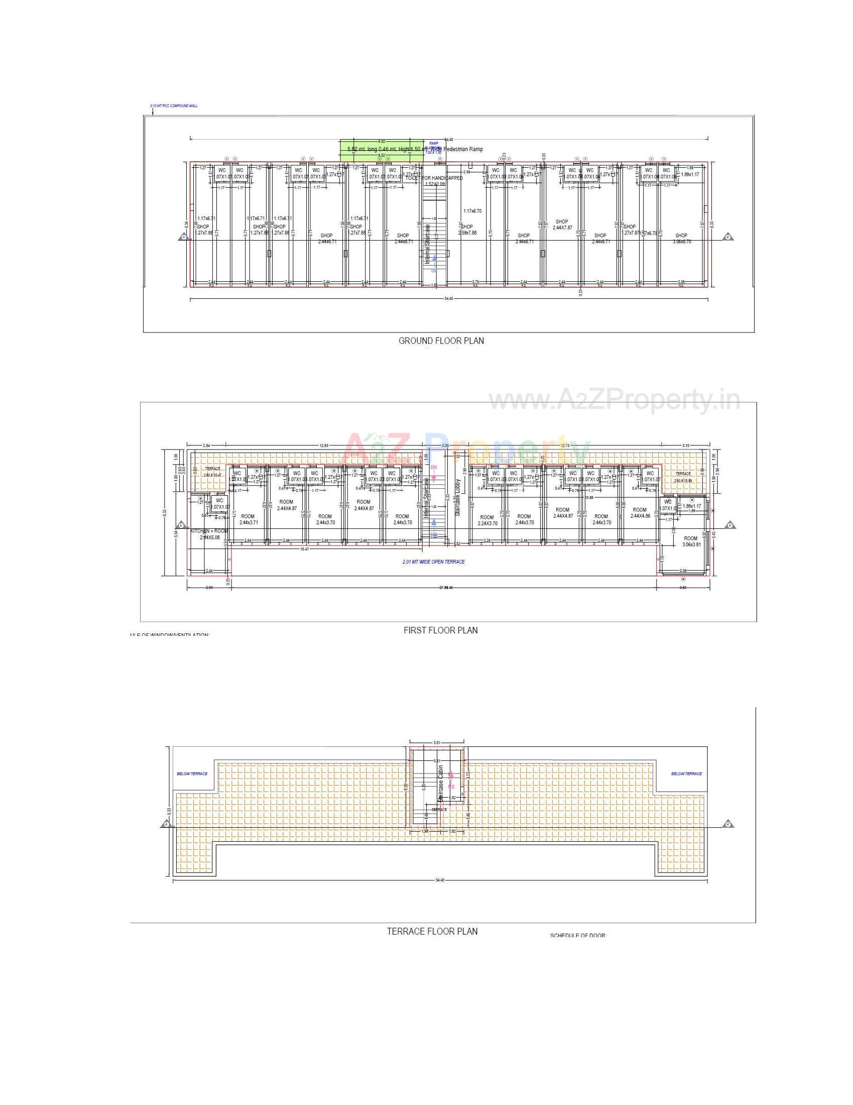 Layout of real estate project Business Market located at Raiya, Rajkot, Gujarat