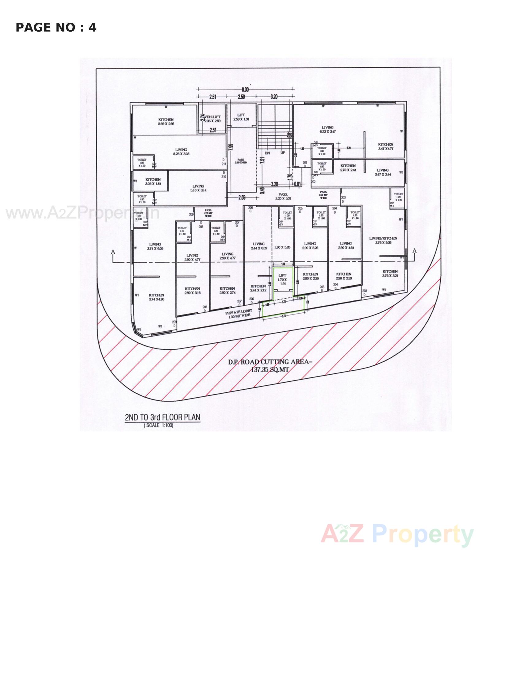 Layout of real estate project Business Point located at Kothariya, Rajkot, Gujarat