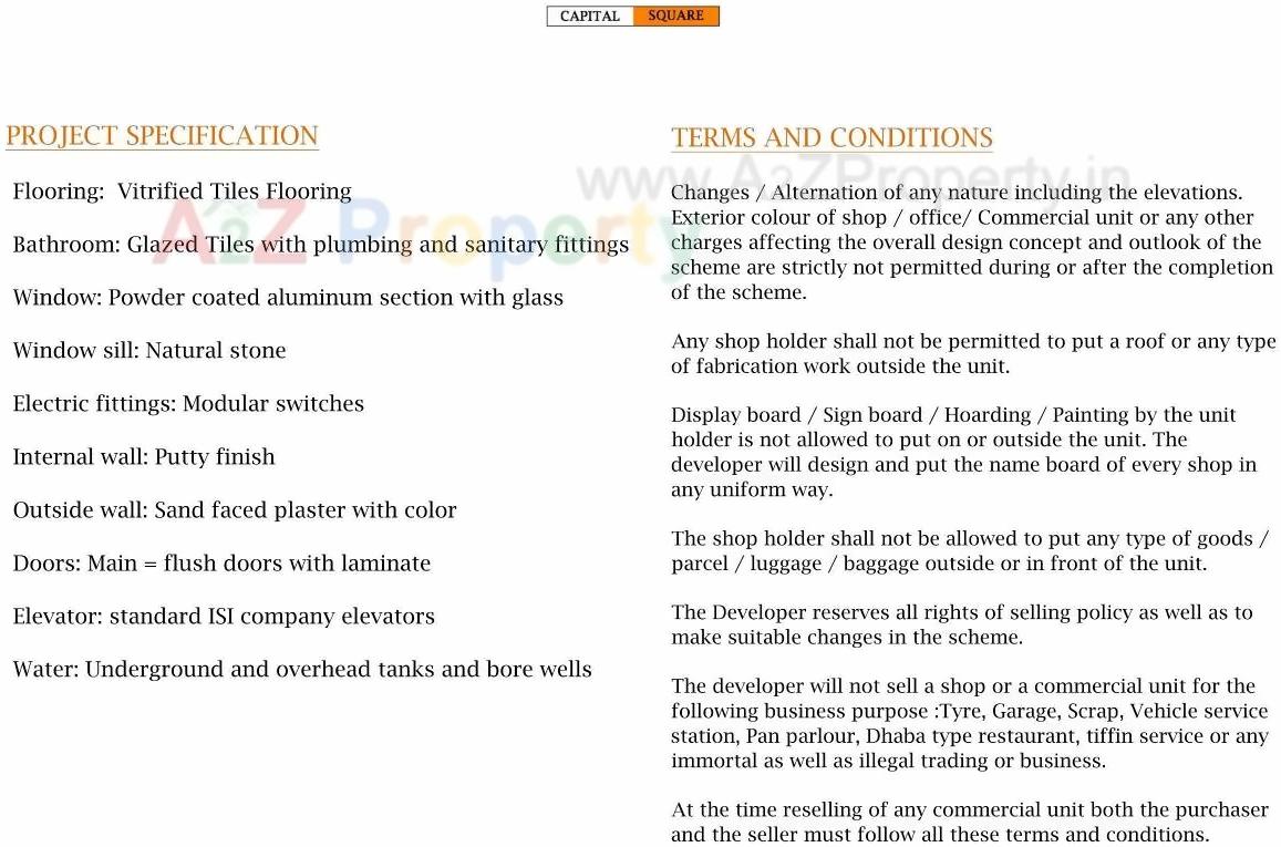  of real estate project Capital Square located at City, Rajkot, Gujarat