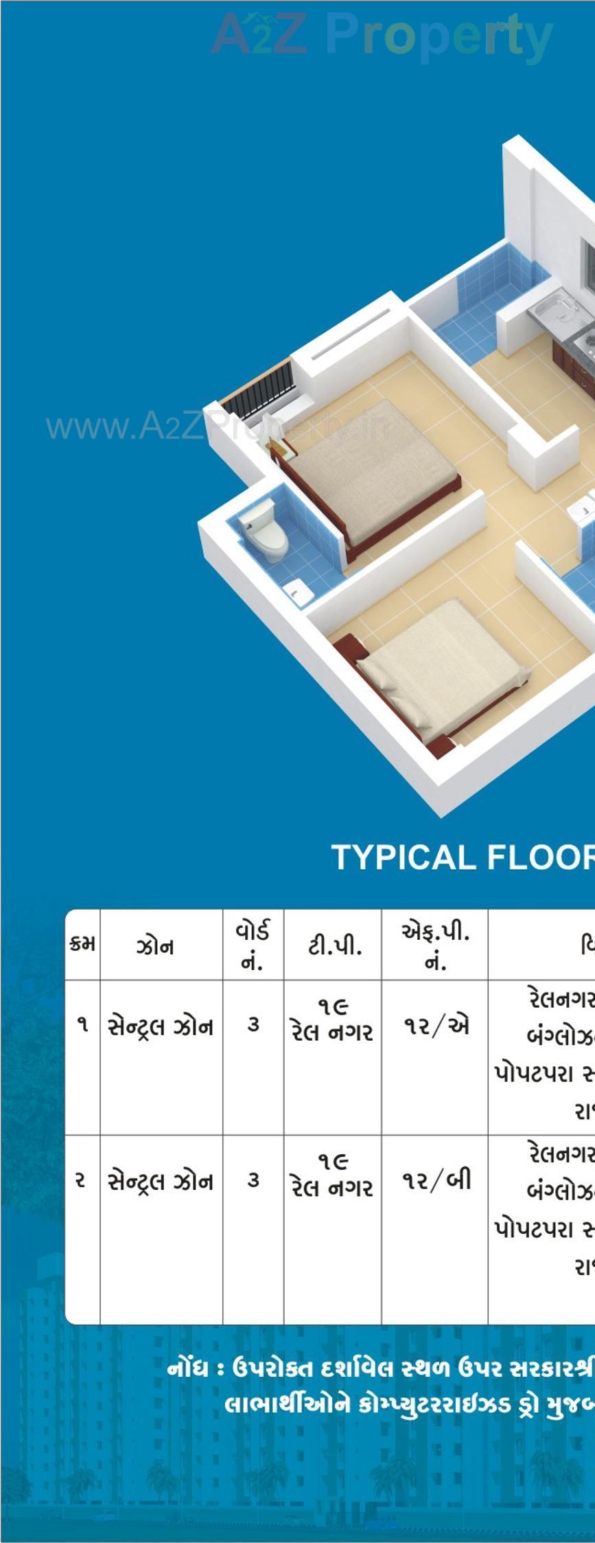 Layout of real estate project Central Package  Fp 12b located at Rajkot, Rajkot, Gujarat