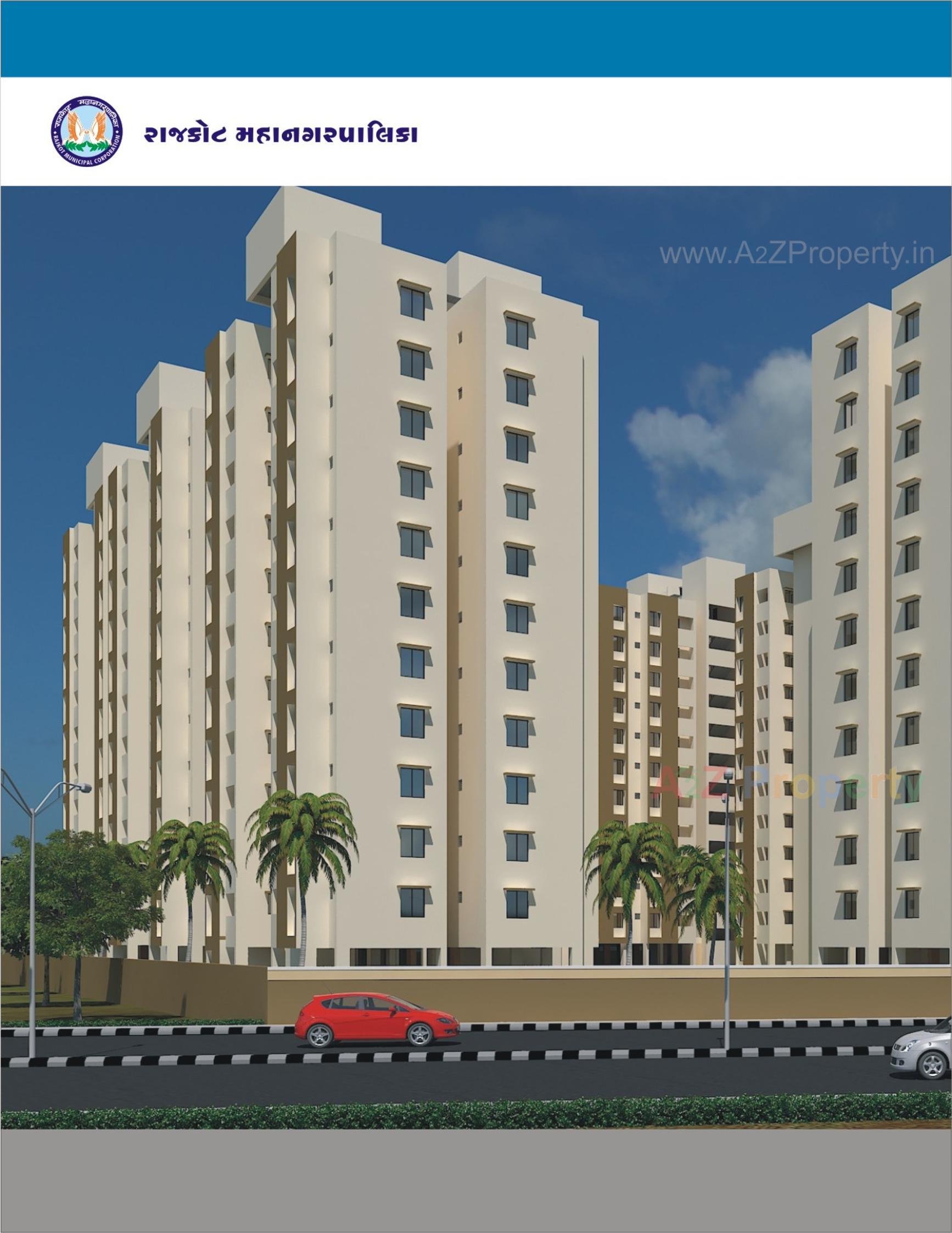 3D Elevation of real estate project Central Package  Fp 12b located at Rajkot, Rajkot, Gujarat