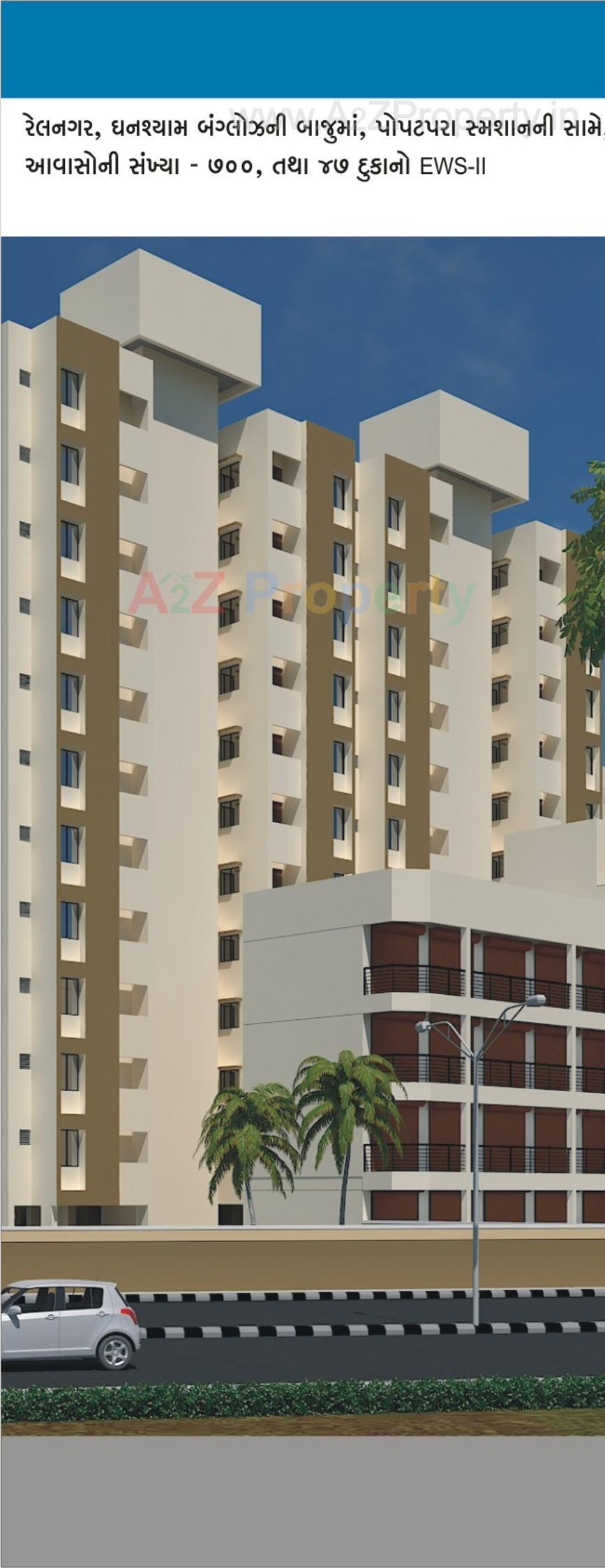 3D Elevation of real estate project Central Package  Fp 12b located at Rajkot, Rajkot, Gujarat