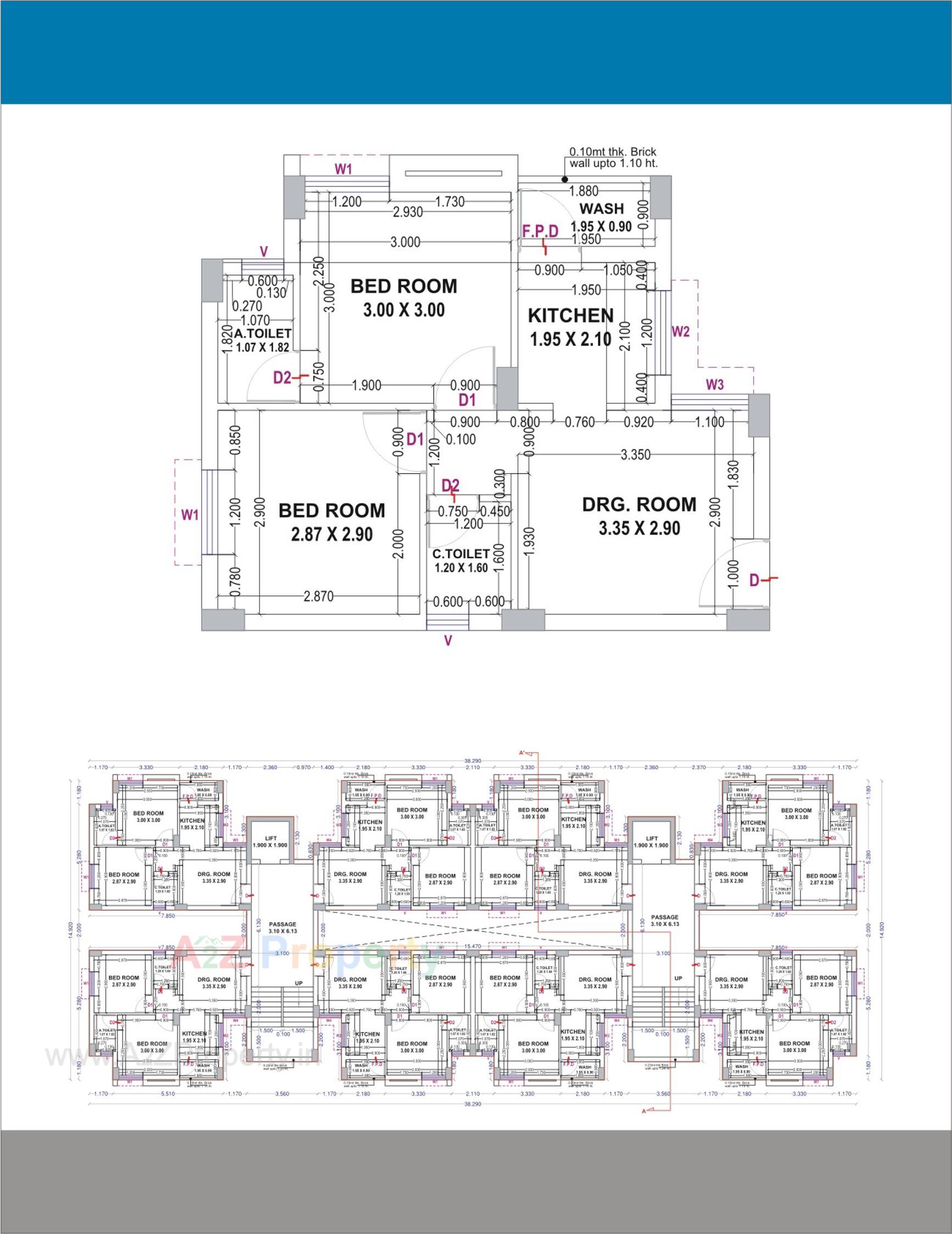 Layout of real estate project Central Zone Package  Fp 12a located at Rajkot, Rajkot, Gujarat