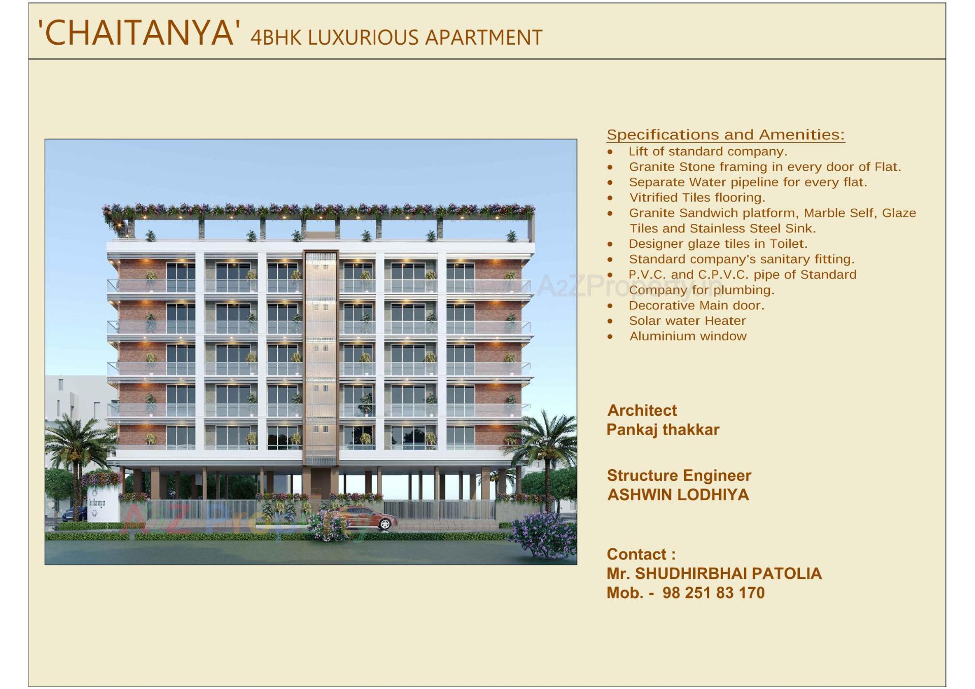  of real estate project Chaitanya located at Mavdi, Rajkot, Gujarat