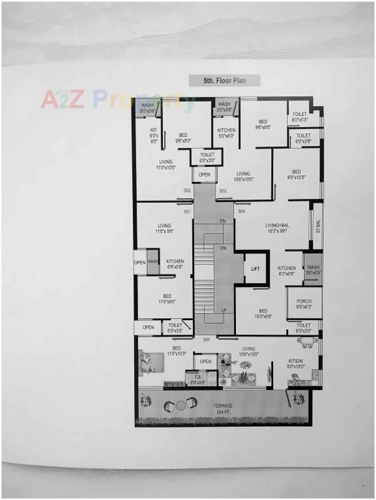 Layout of real estate project City Center located at Gondal, Rajkot, Gujarat