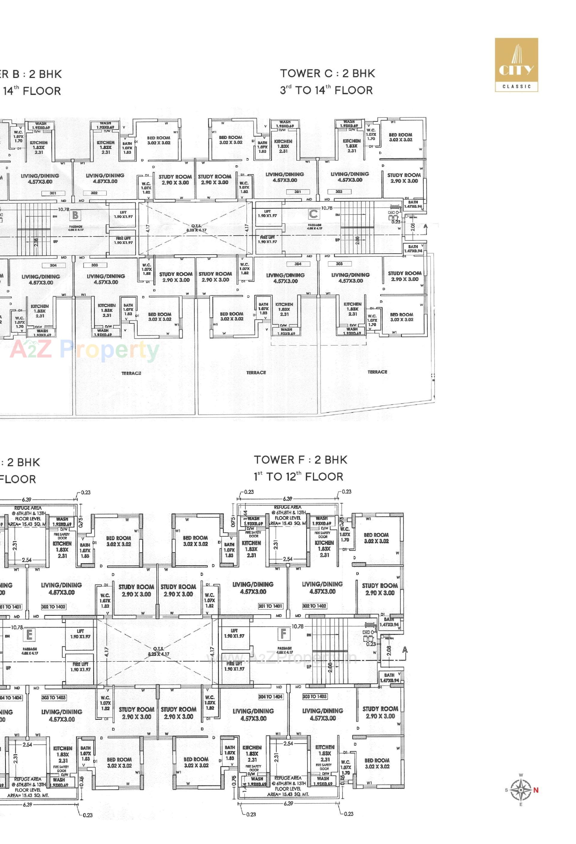 Layout of real estate project City Classic located at Mavdi, Rajkot, Gujarat