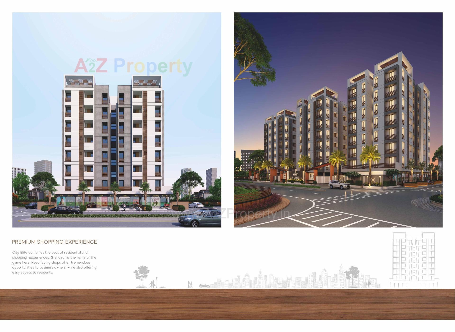 3D Elevation of real estate project City Elite located at Raiya, Rajkot, Gujarat