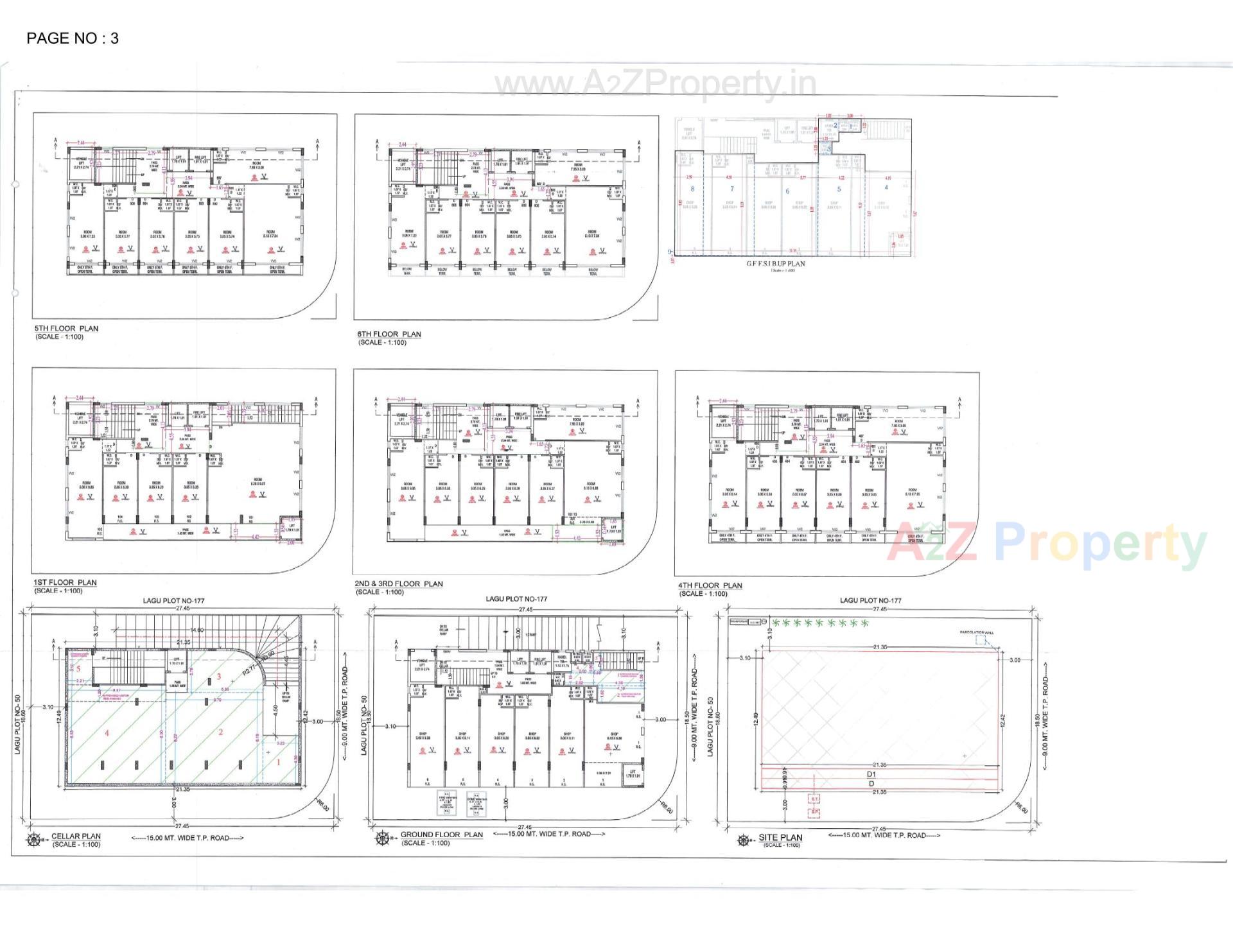 Layout of real estate project City Empire located at Nanamava, Rajkot, Gujarat