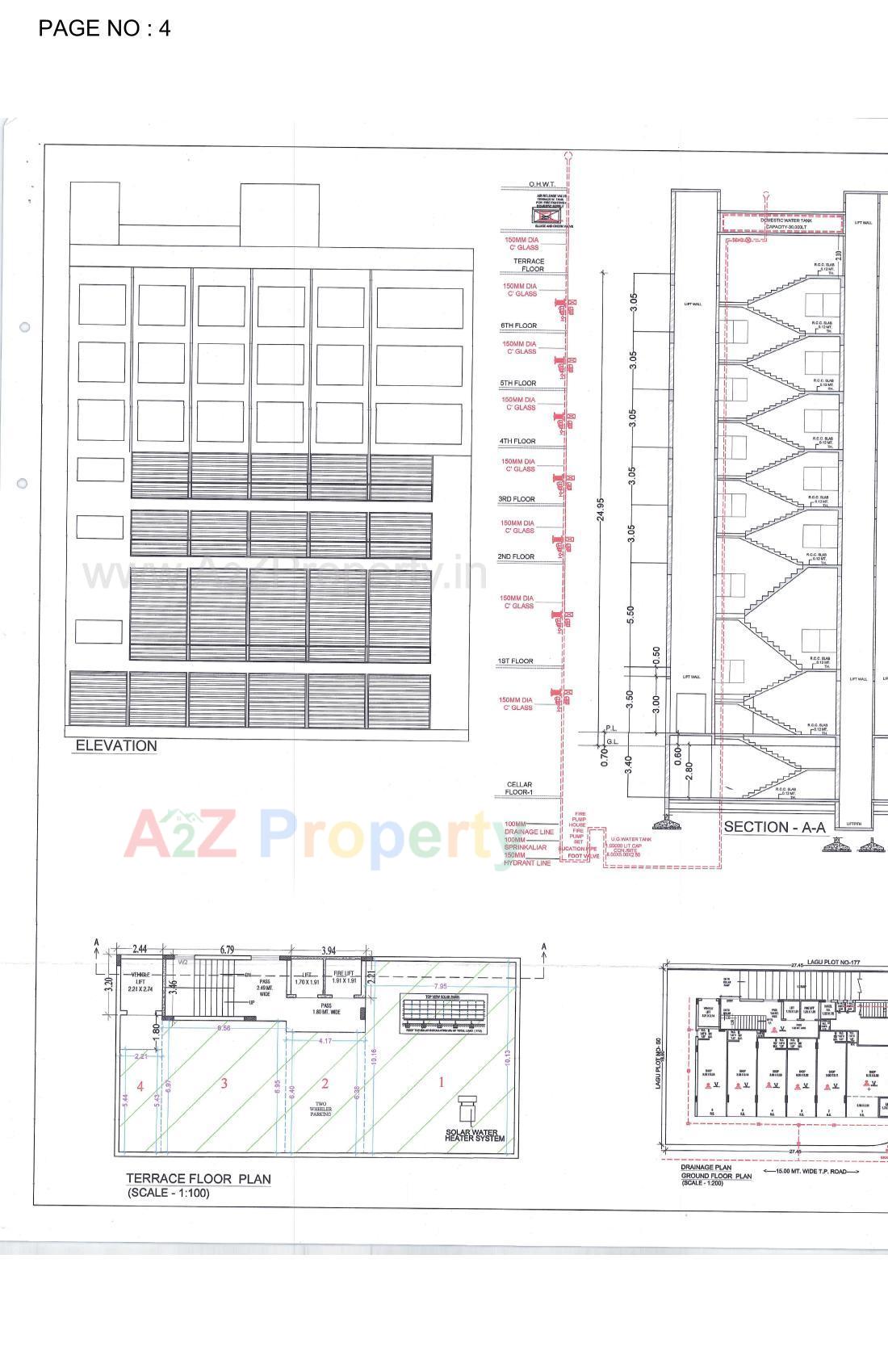 Layout of real estate project City Empire located at Nanamava, Rajkot, Gujarat