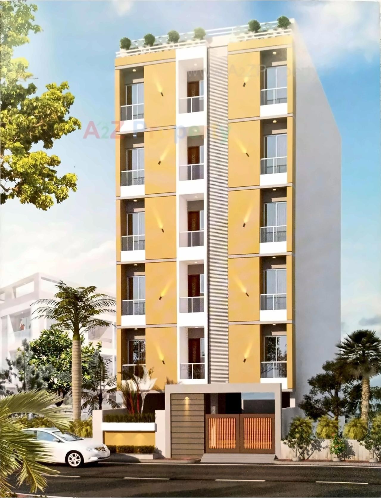 3D Elevation of real estate project City Icon located at Mavdi, Rajkot, Gujarat