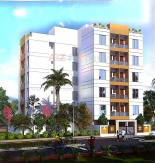 Elevation of real estate project City Sanidhya located at Mavdi, Rajkot, Gujarat
