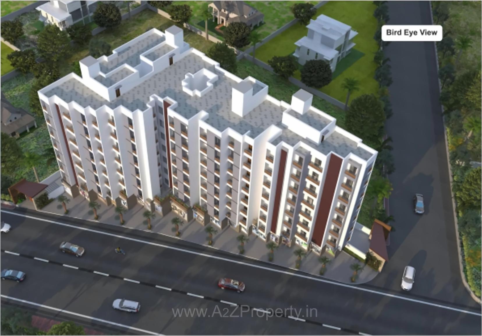 3D Elevation of real estate project City Serenity located at Raiya, Rajkot, Gujarat