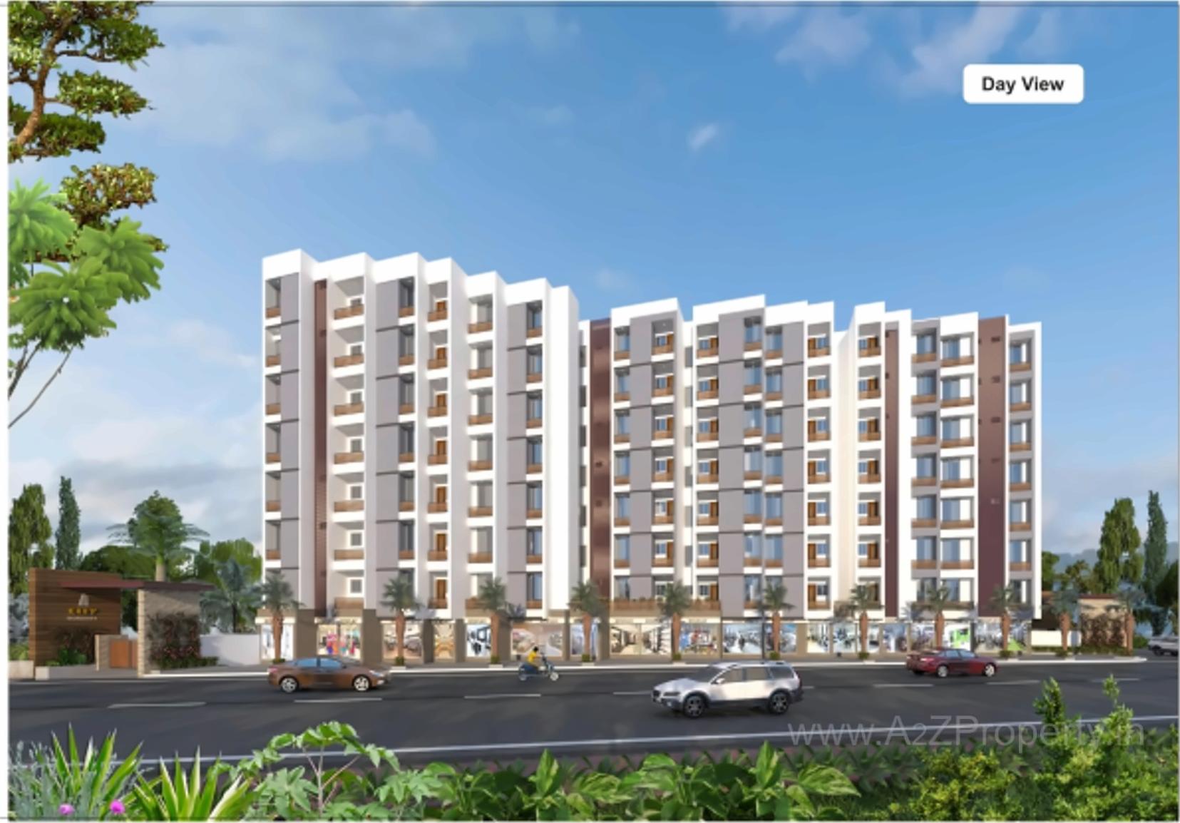 3D Elevation of real estate project City Serenity located at Raiya, Rajkot, Gujarat