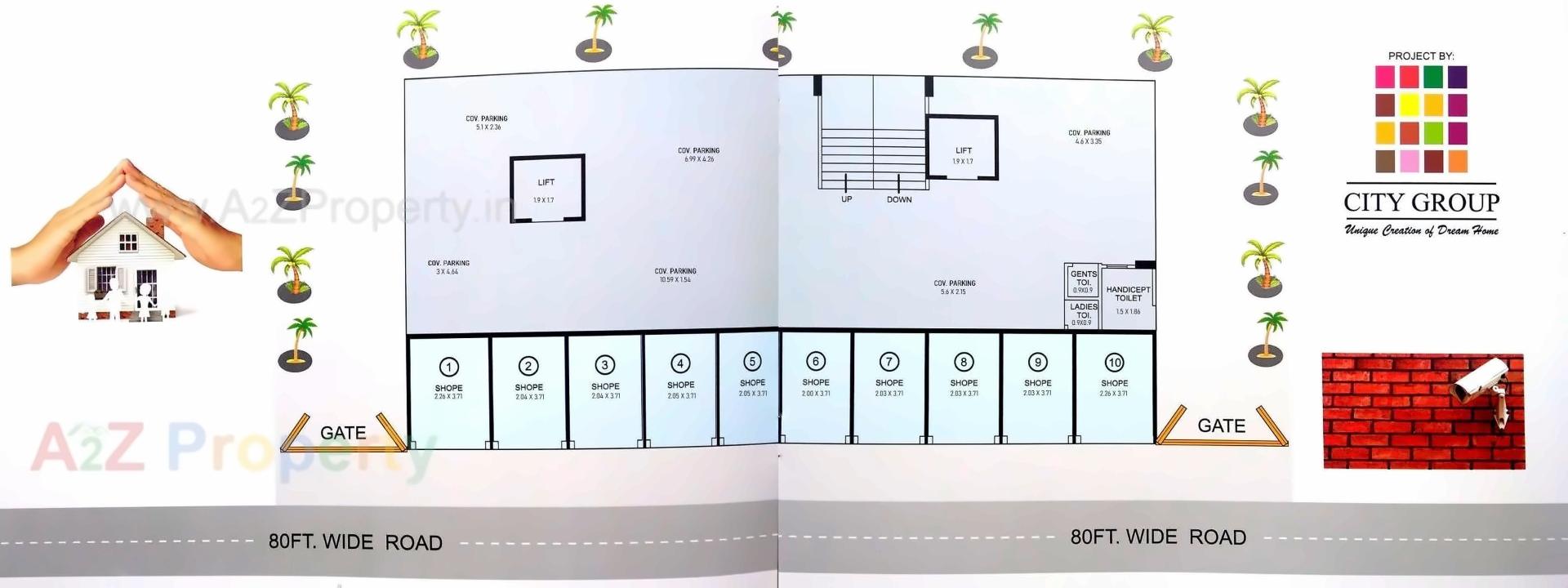 Layout of real estate project City Silver located at Rajkot, Rajkot, Gujarat