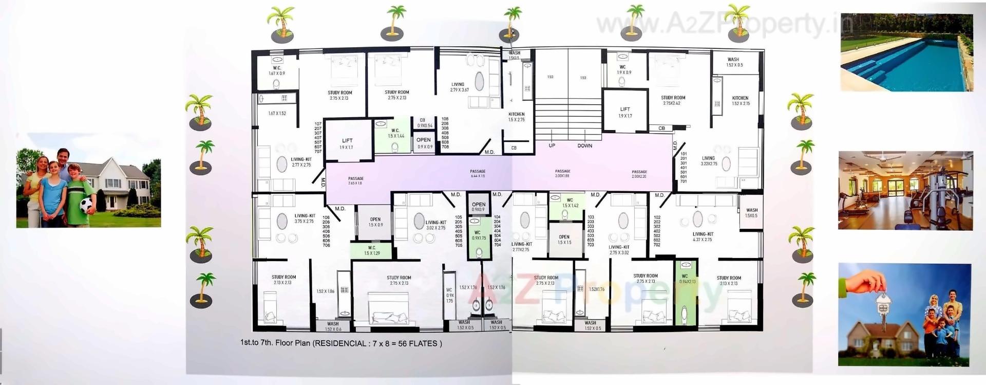 Layout of real estate project City Silver located at Rajkot, Rajkot, Gujarat