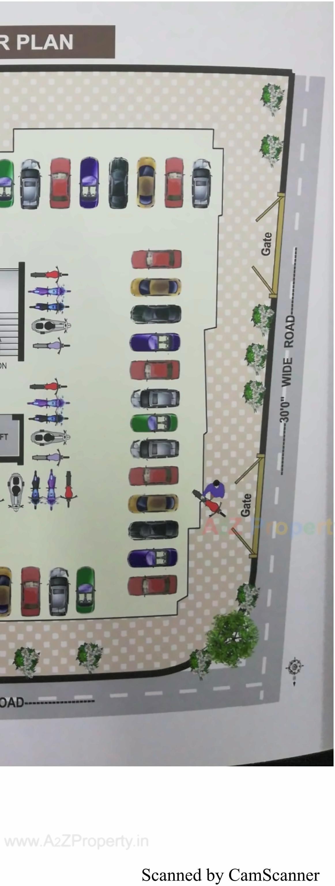 Layout of real estate project City Star located at Mavdi, Rajkot, Gujarat