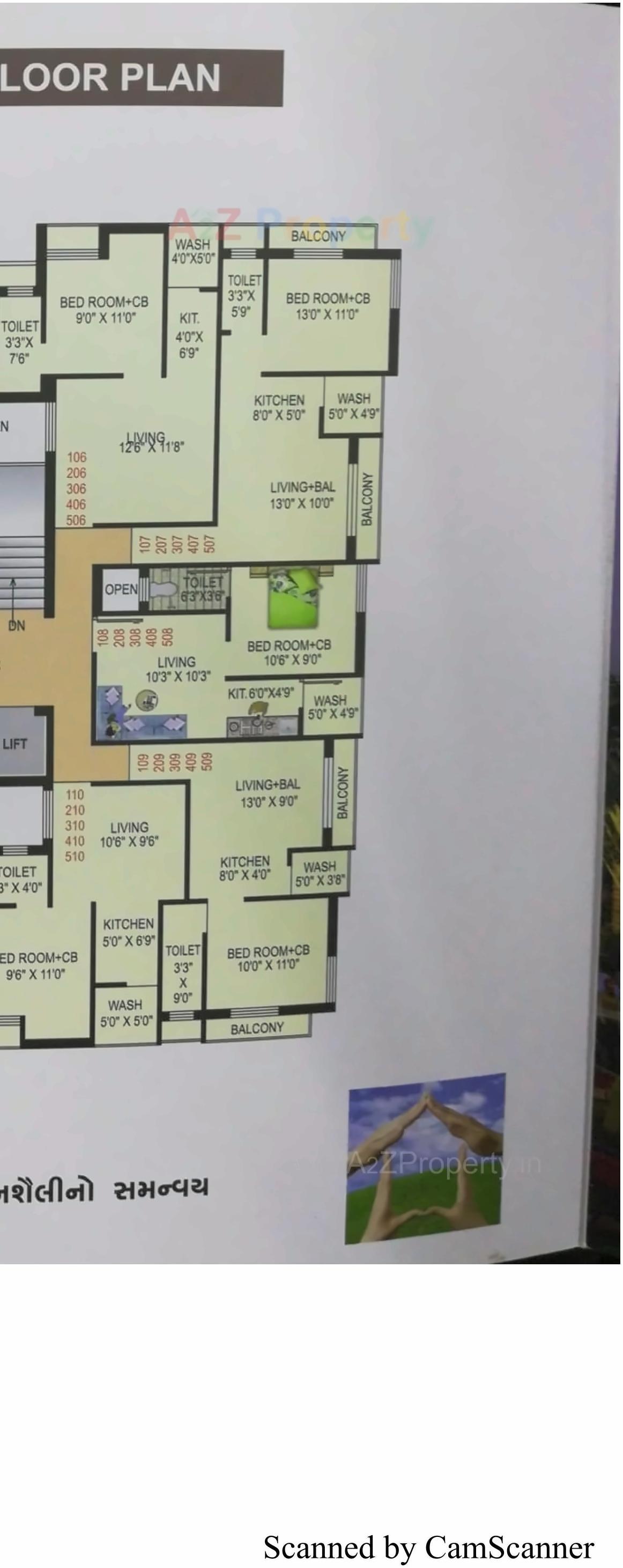 Layout of real estate project City Star located at Mavdi, Rajkot, Gujarat