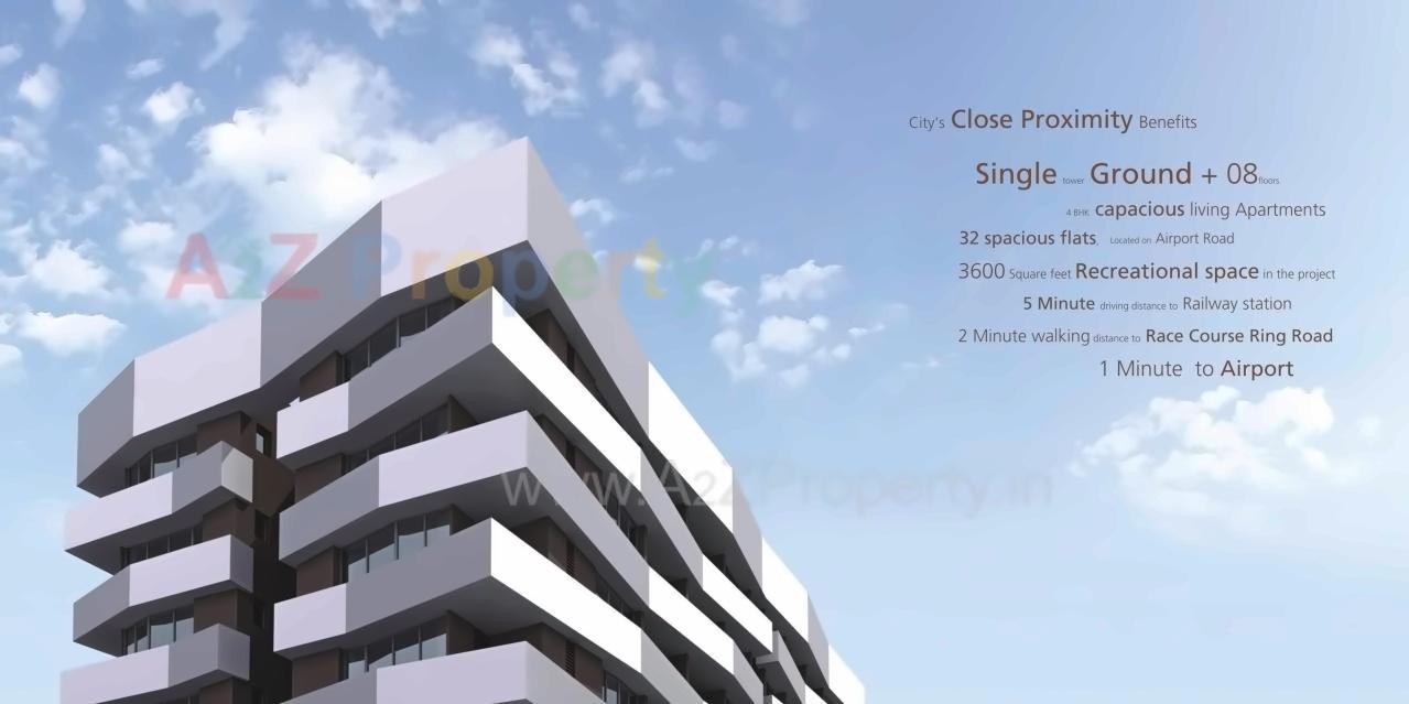 3D Elevation of real estate project Copper Classic located at Rajkot, Rajkot, Gujarat