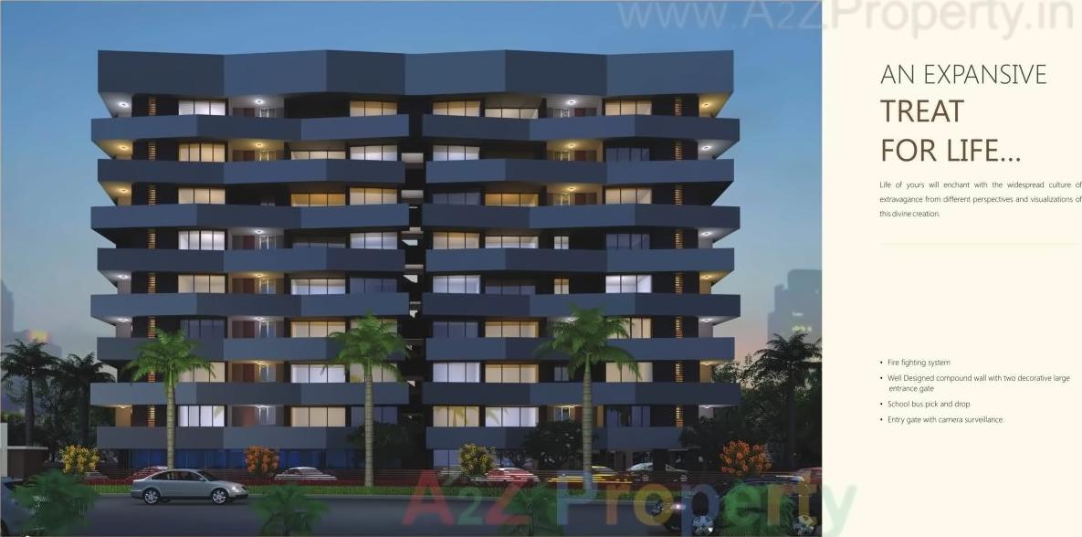3D Elevation of real estate project Copper Classic located at Rajkot, Rajkot, Gujarat