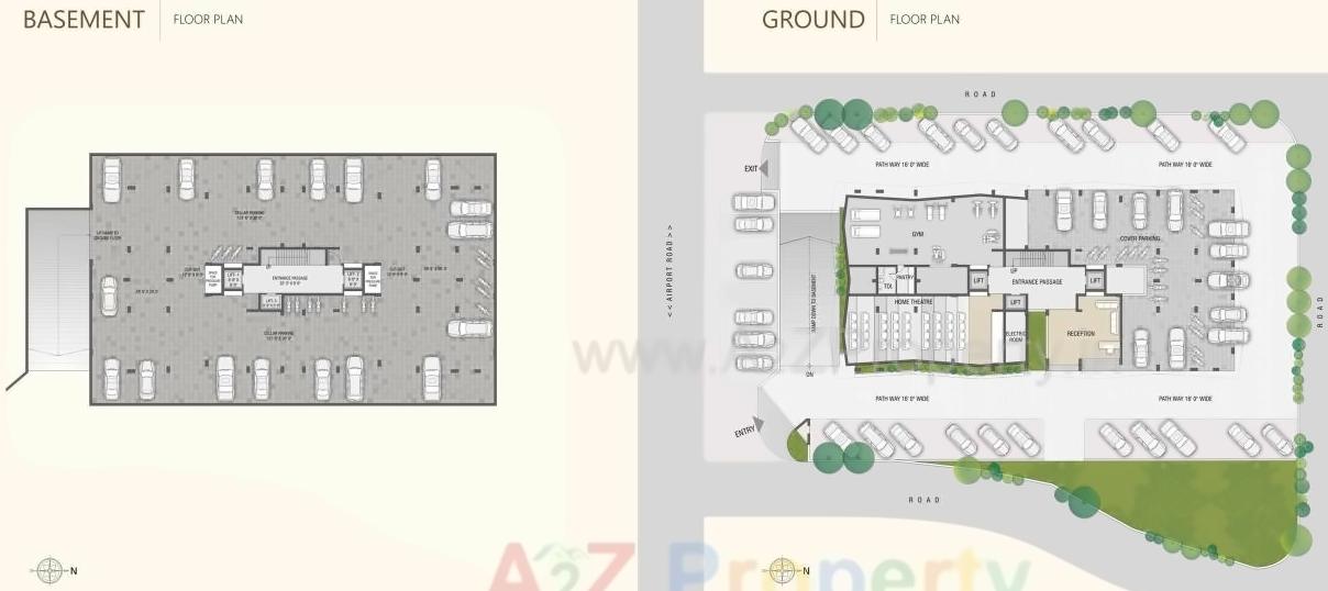 Layout of real estate project Copper Classic located at Rajkot, Rajkot, Gujarat