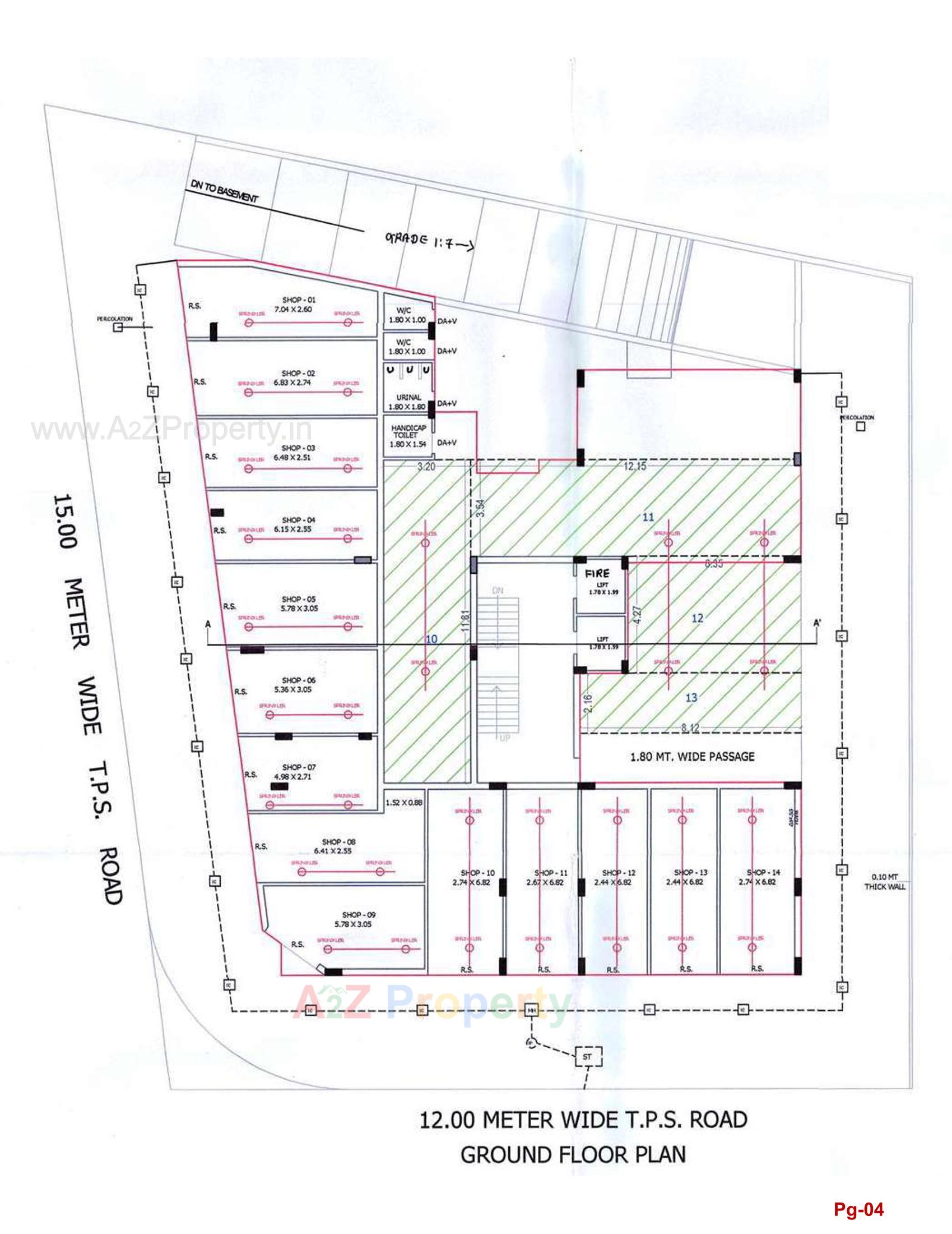 Layout of real estate project Copper Corner located at Rajkot, Rajkot, Gujarat