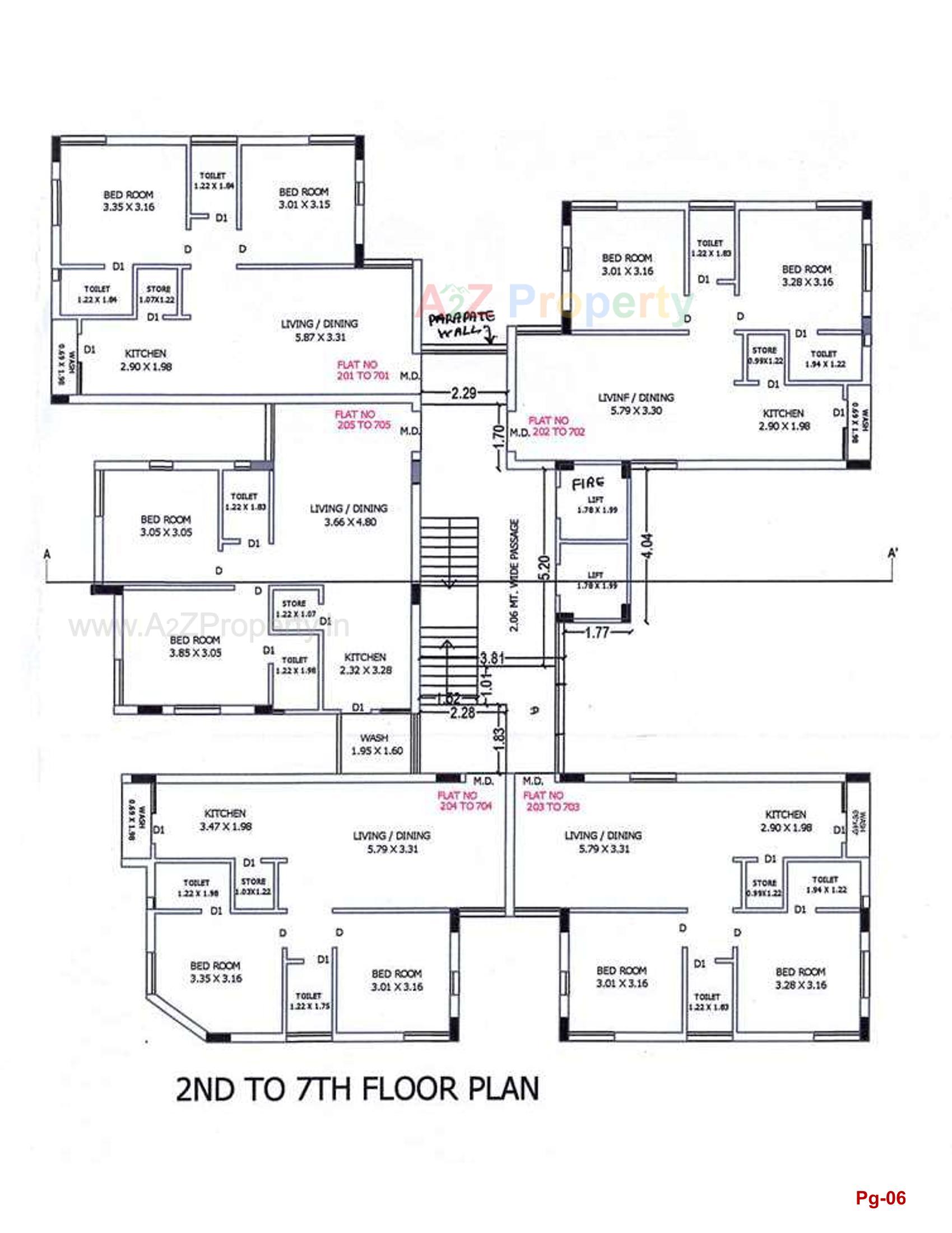 Layout of real estate project Copper Corner located at Rajkot, Rajkot, Gujarat