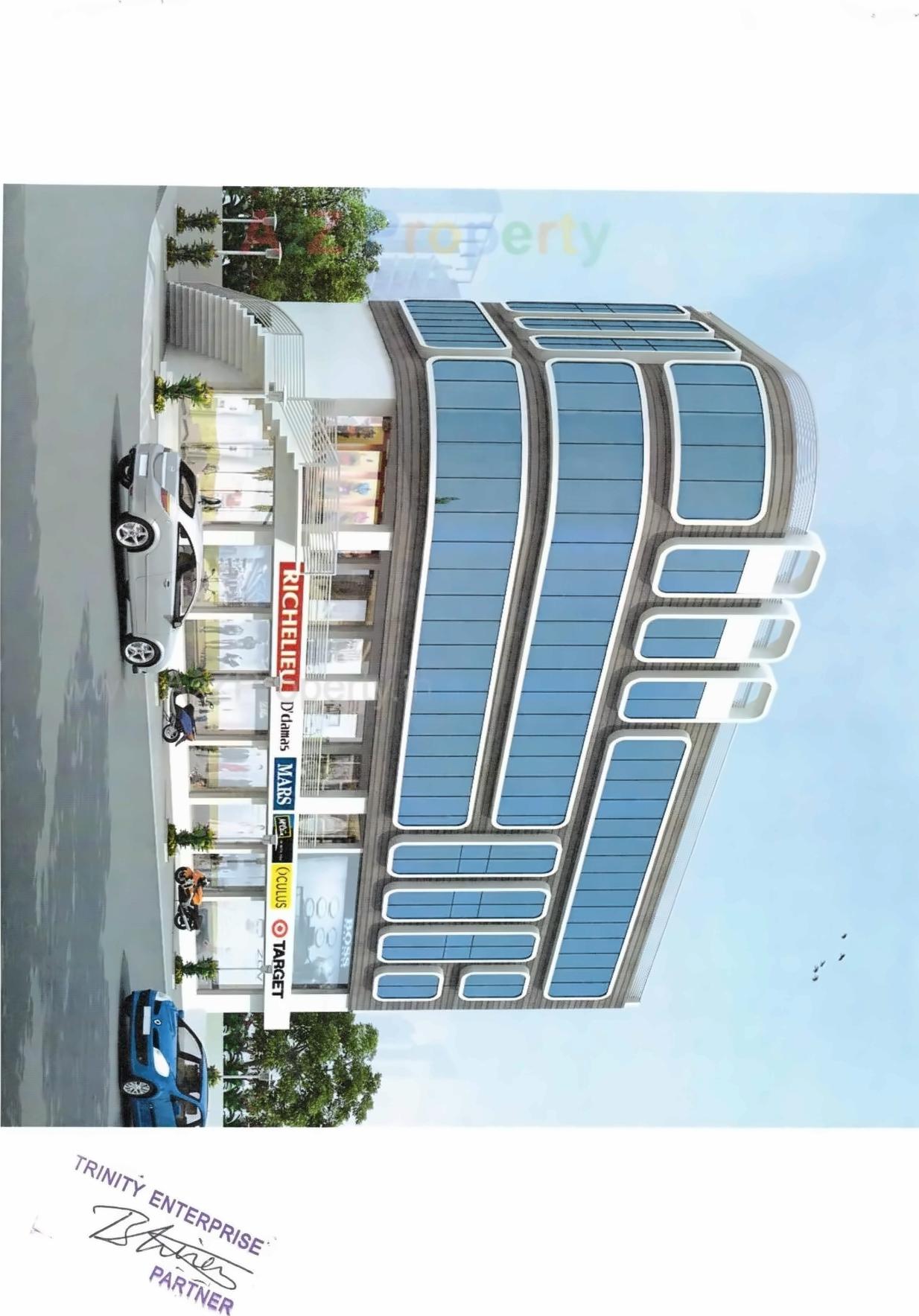 3D Elevation of real estate project Copper Green Corner located at Rajkot, Rajkot, Gujarat