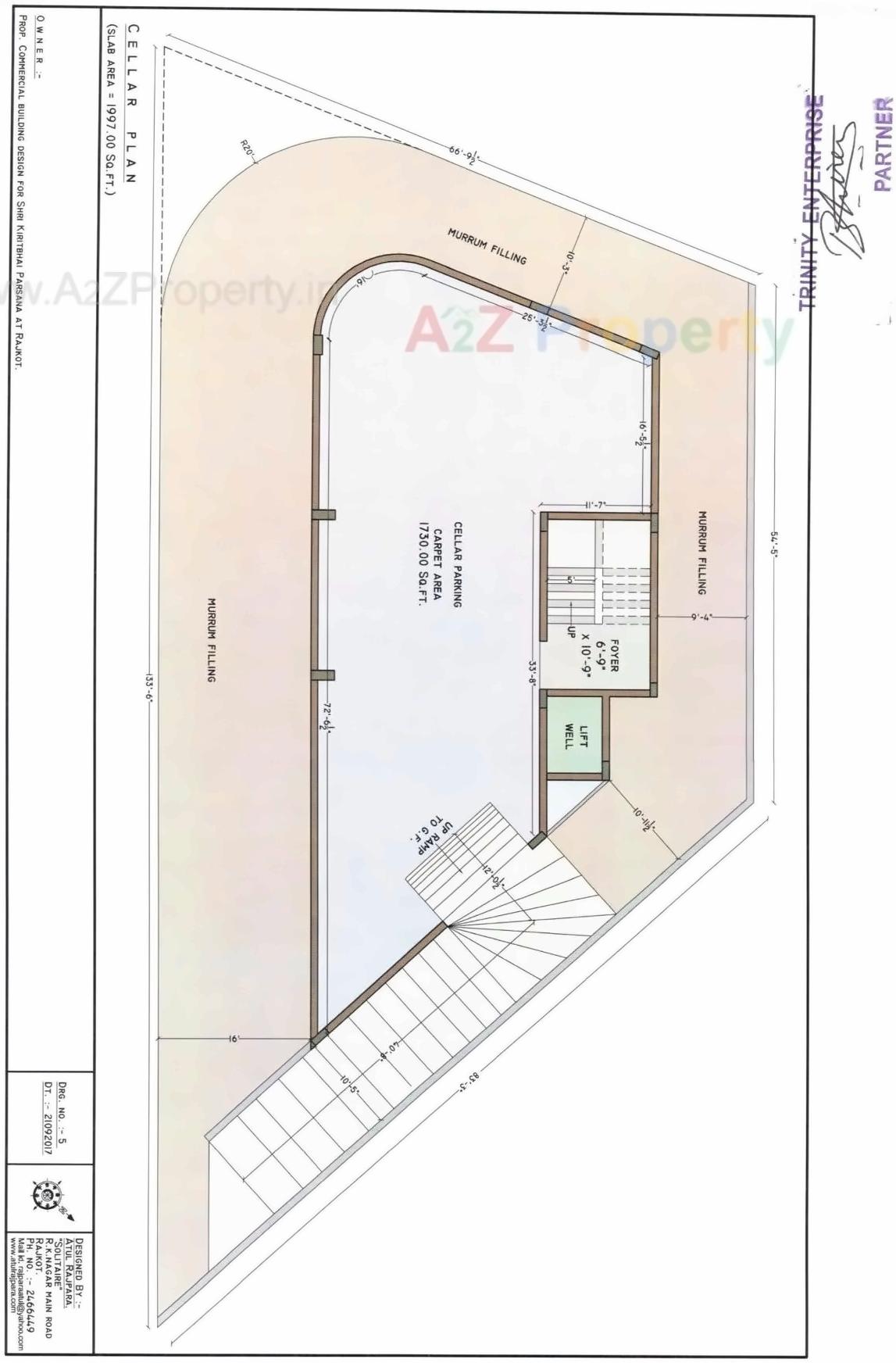 Layout of real estate project Copper Green Corner located at Rajkot, Rajkot, Gujarat