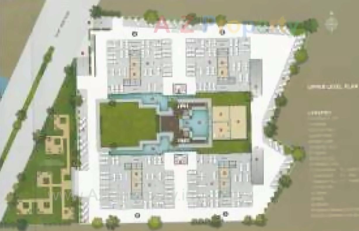 Layout of real estate project Cozy Courtyard located at Mota-mava, Rajkot, Gujarat