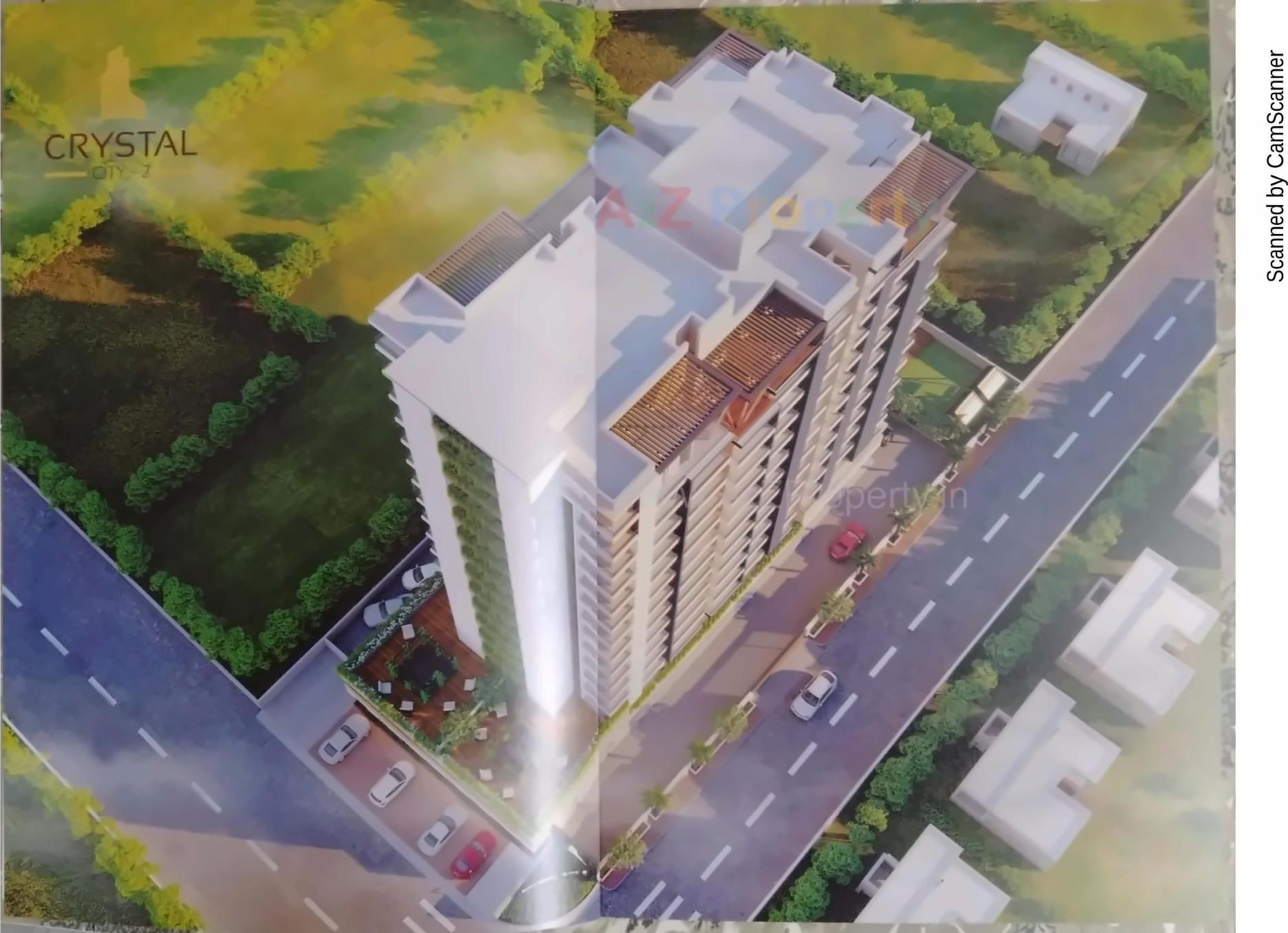3D Elevation of real estate project Crystal City located at Rajkot, Rajkot, Gujarat