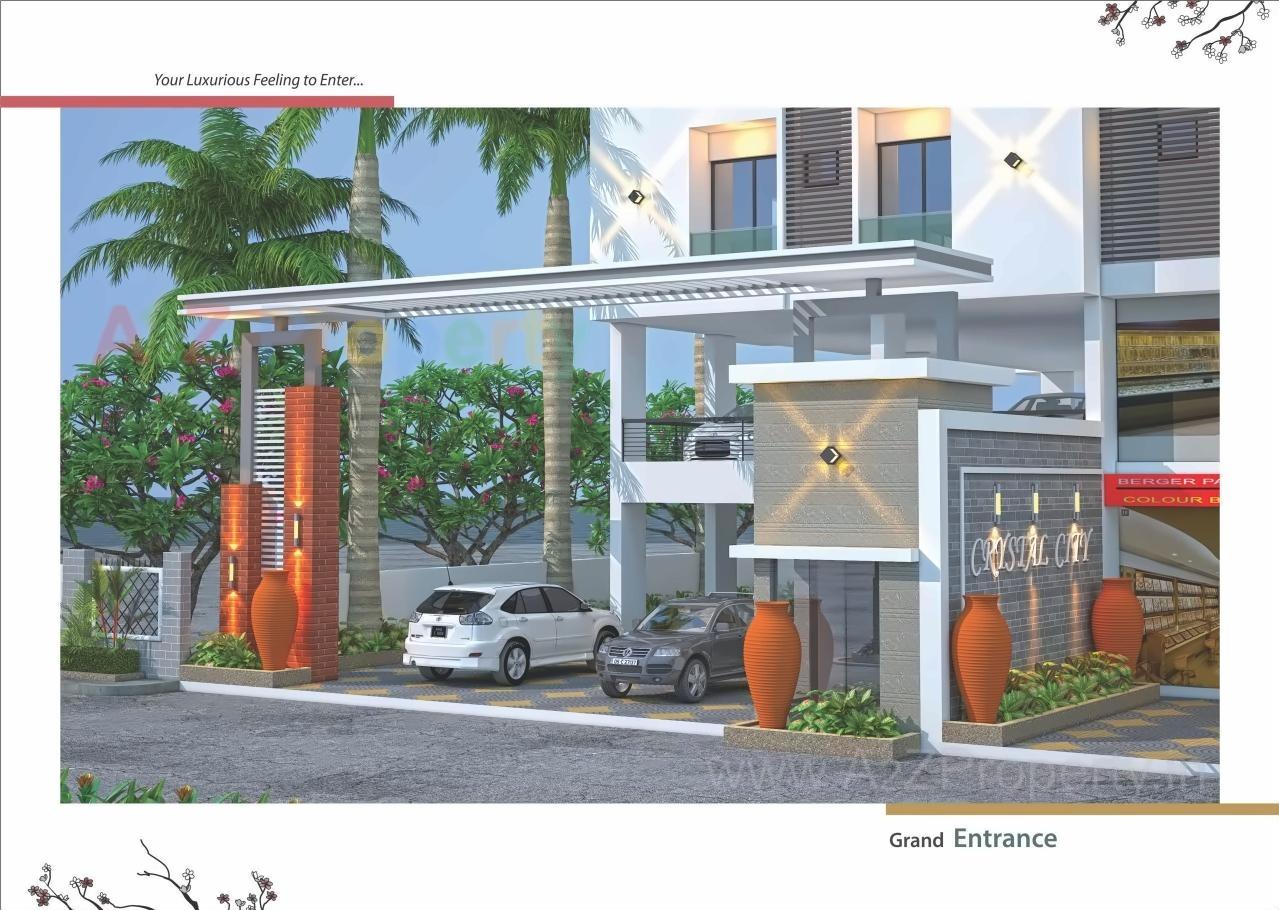 3D Elevation of real estate project Crystal City located at Rajkot, Rajkot, Gujarat