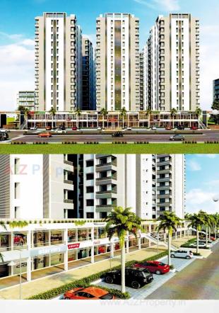 Elevation of real estate project Crystal Heaven located at Mavdi, Rajkot, Gujarat