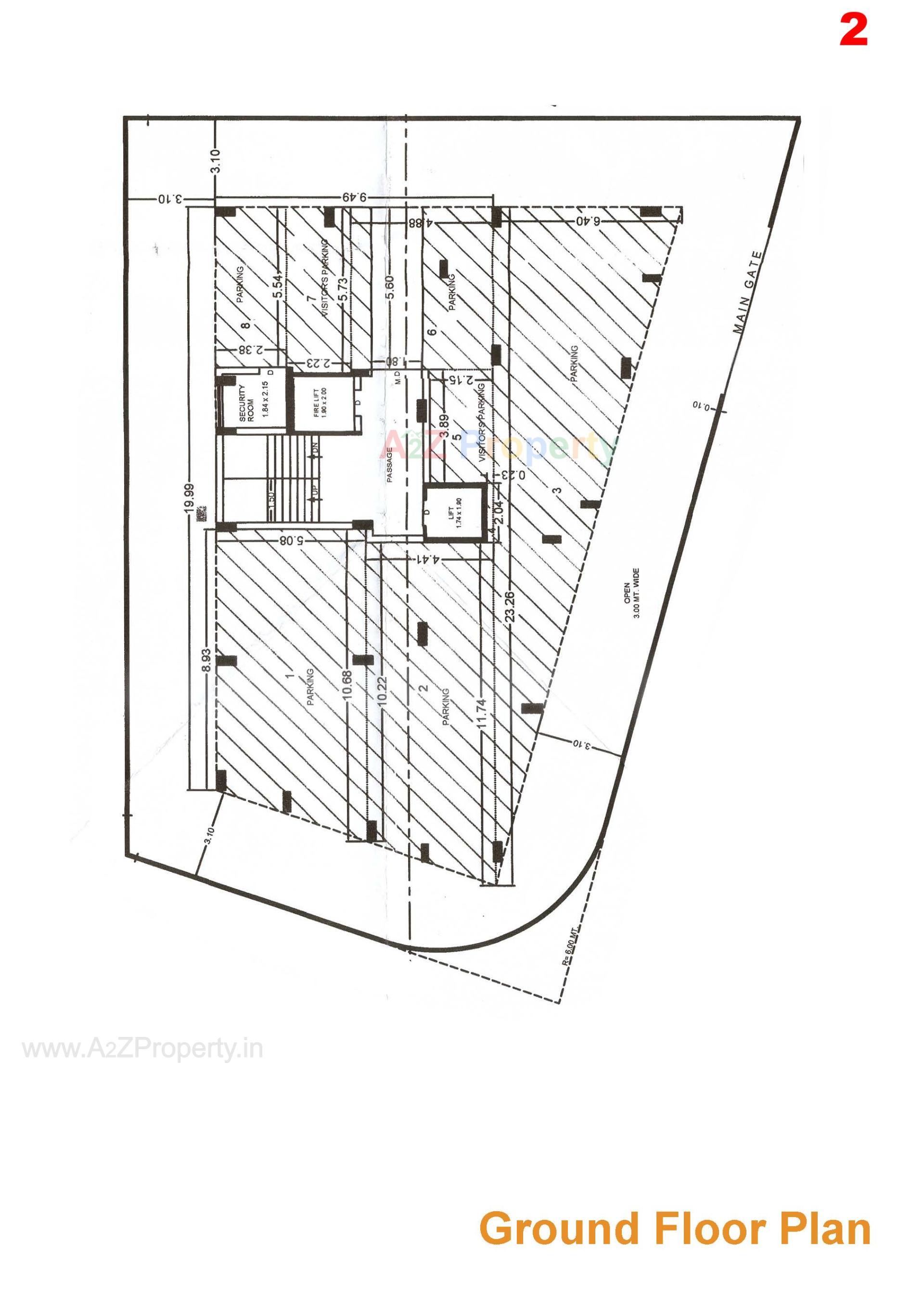 Layout of real estate project Crystal Heights located at Raiya, Rajkot, Gujarat