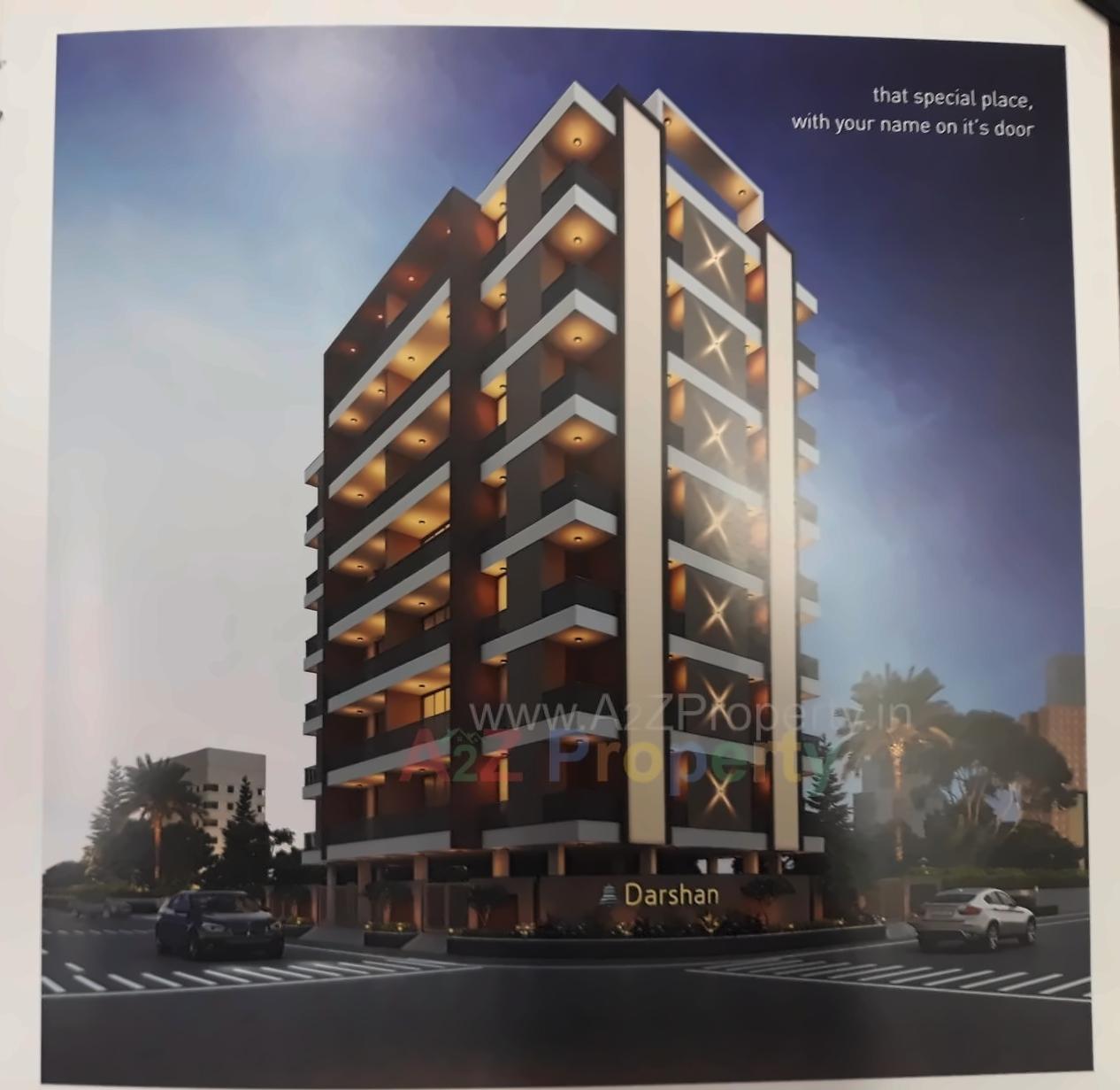 3D Elevation of real estate project Darshan Heights located at Raiya, Rajkot, Gujarat