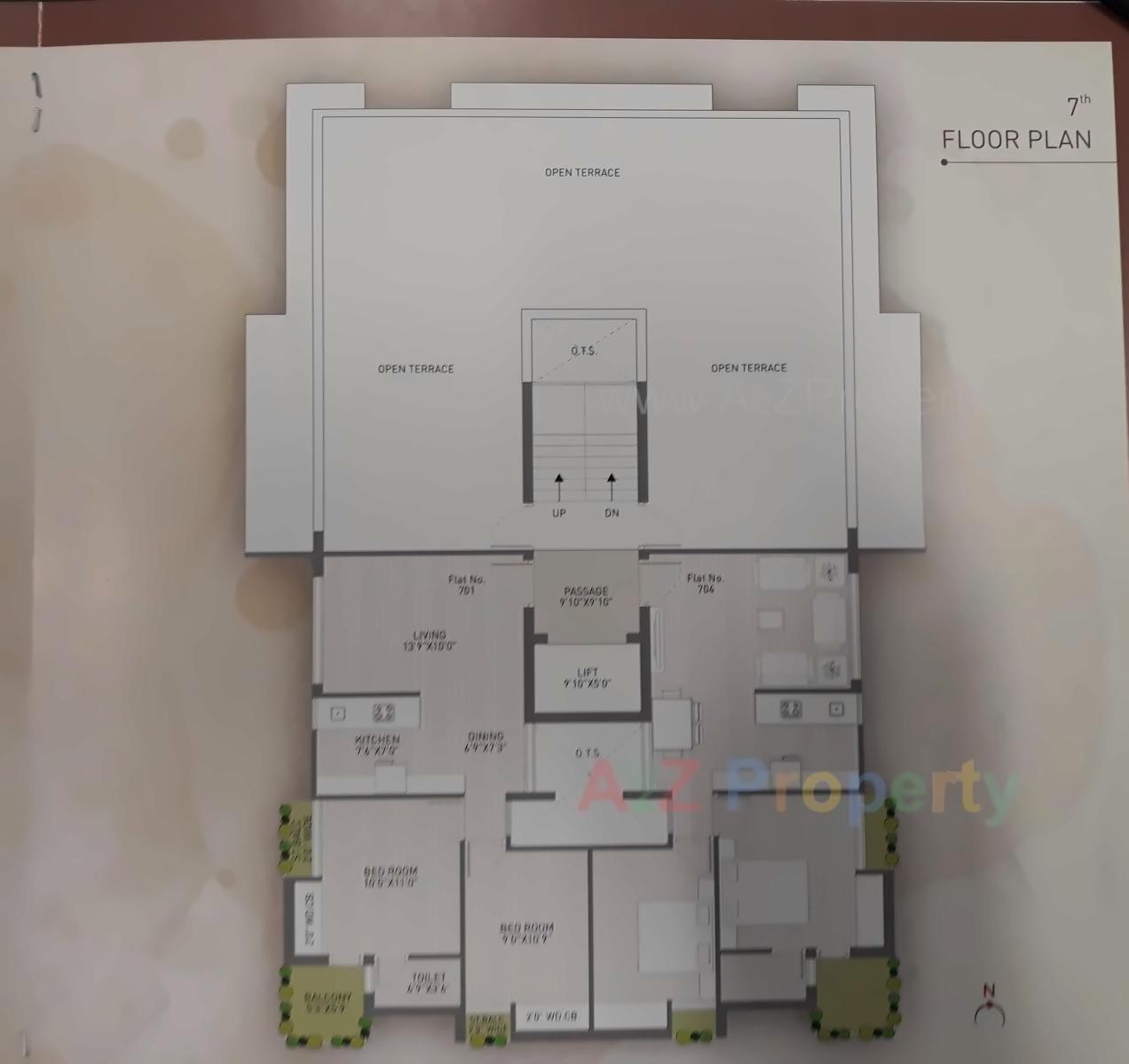 Layout of real estate project Darshan Heights located at Raiya, Rajkot, Gujarat