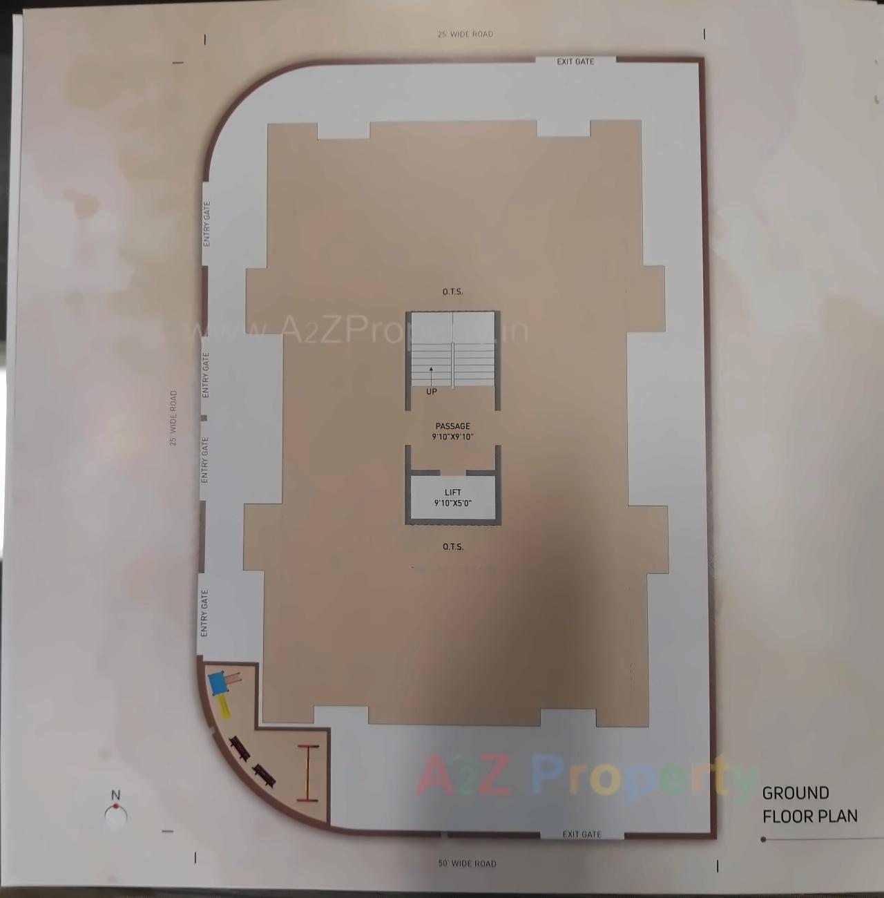 Layout of real estate project Darshan Heights located at Raiya, Rajkot, Gujarat