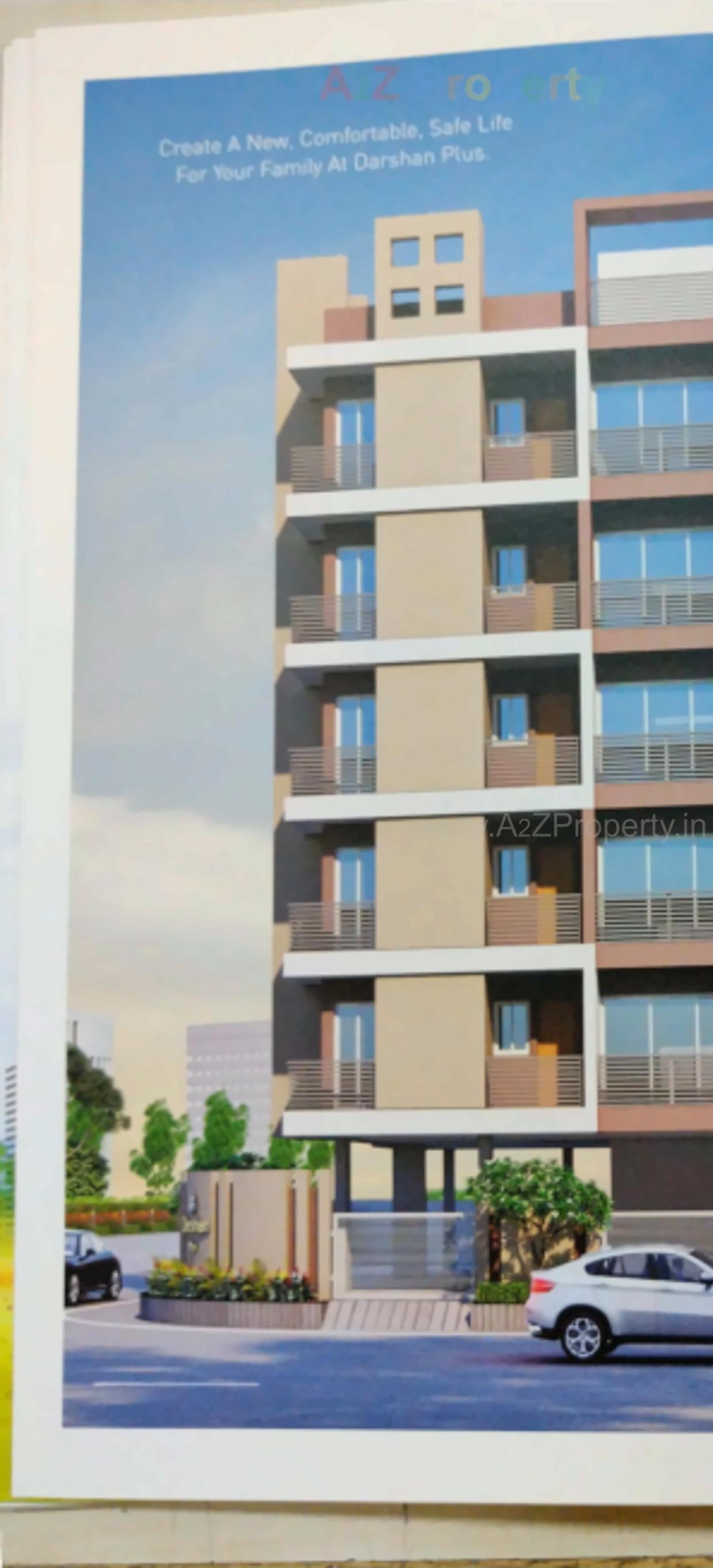 3D Elevation of real estate project Darshan Plus located at Raiya, Rajkot, Gujarat